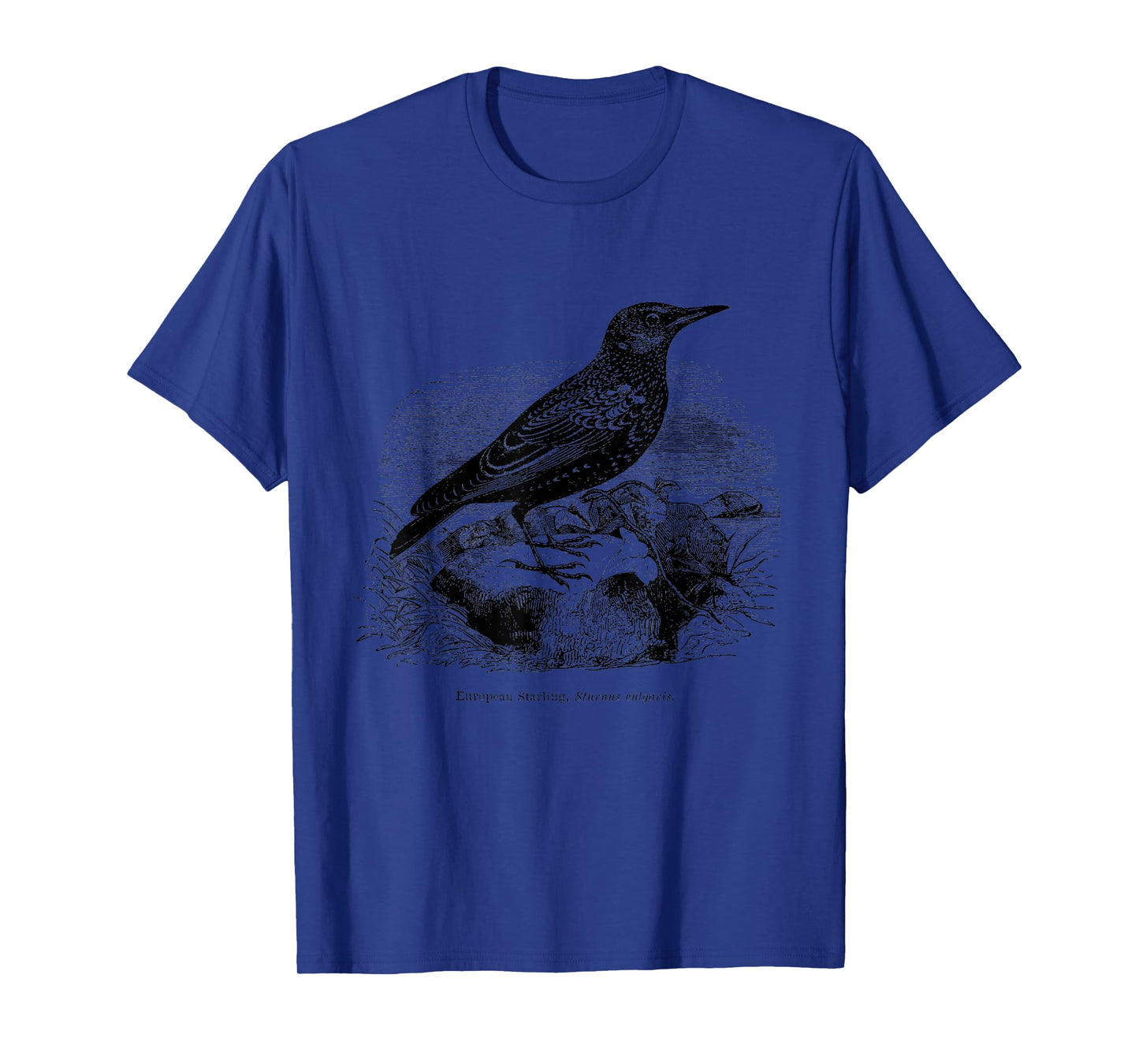 Common European Starling Vintage Bird Art Tee T-shirt T-Shirt