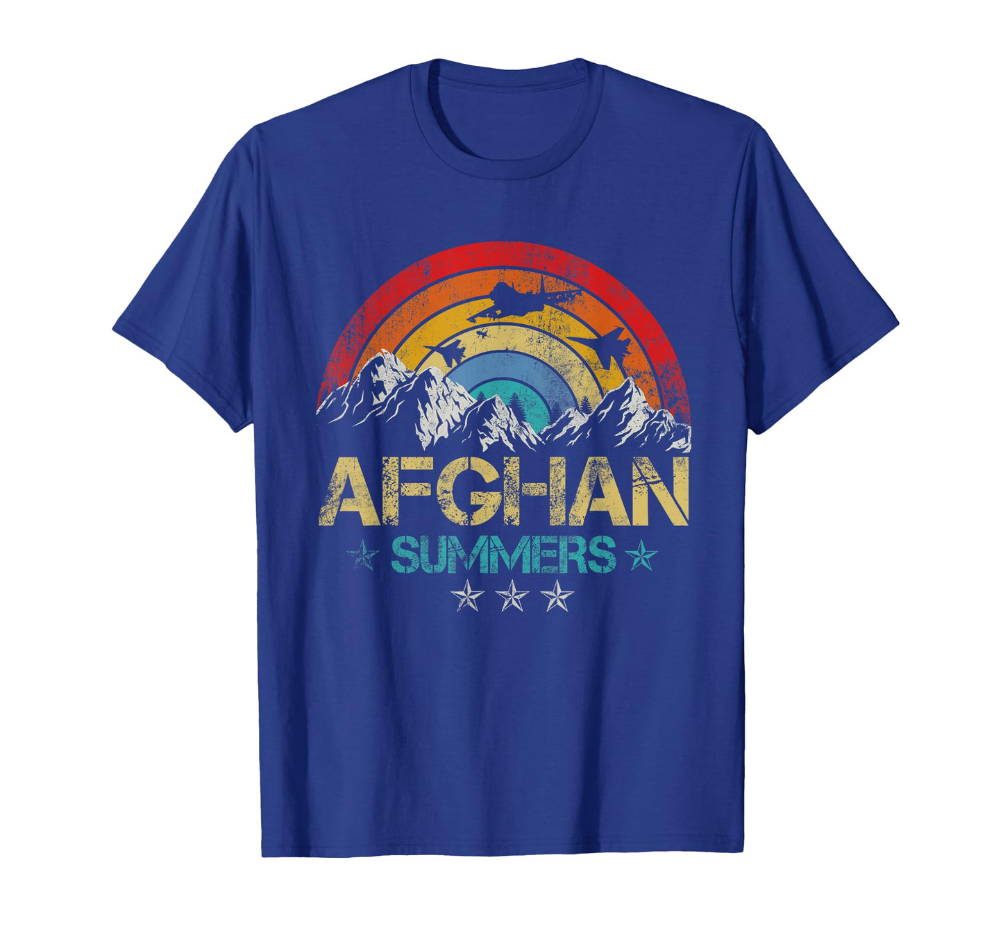 Afghanistan Summer Veteran Fighter Jet Patriotic 4th of July T-Shirt