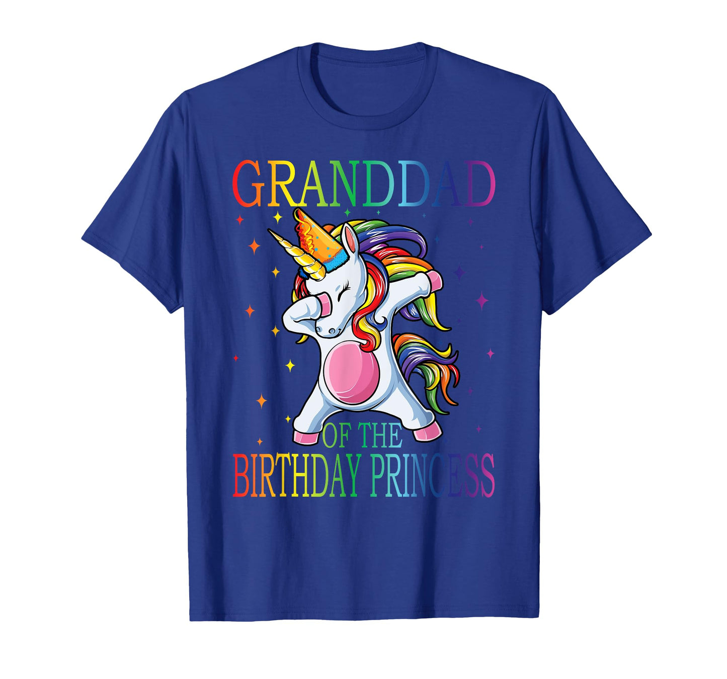 Granddad Of The Birthday Princess Unicorn T-Shirt