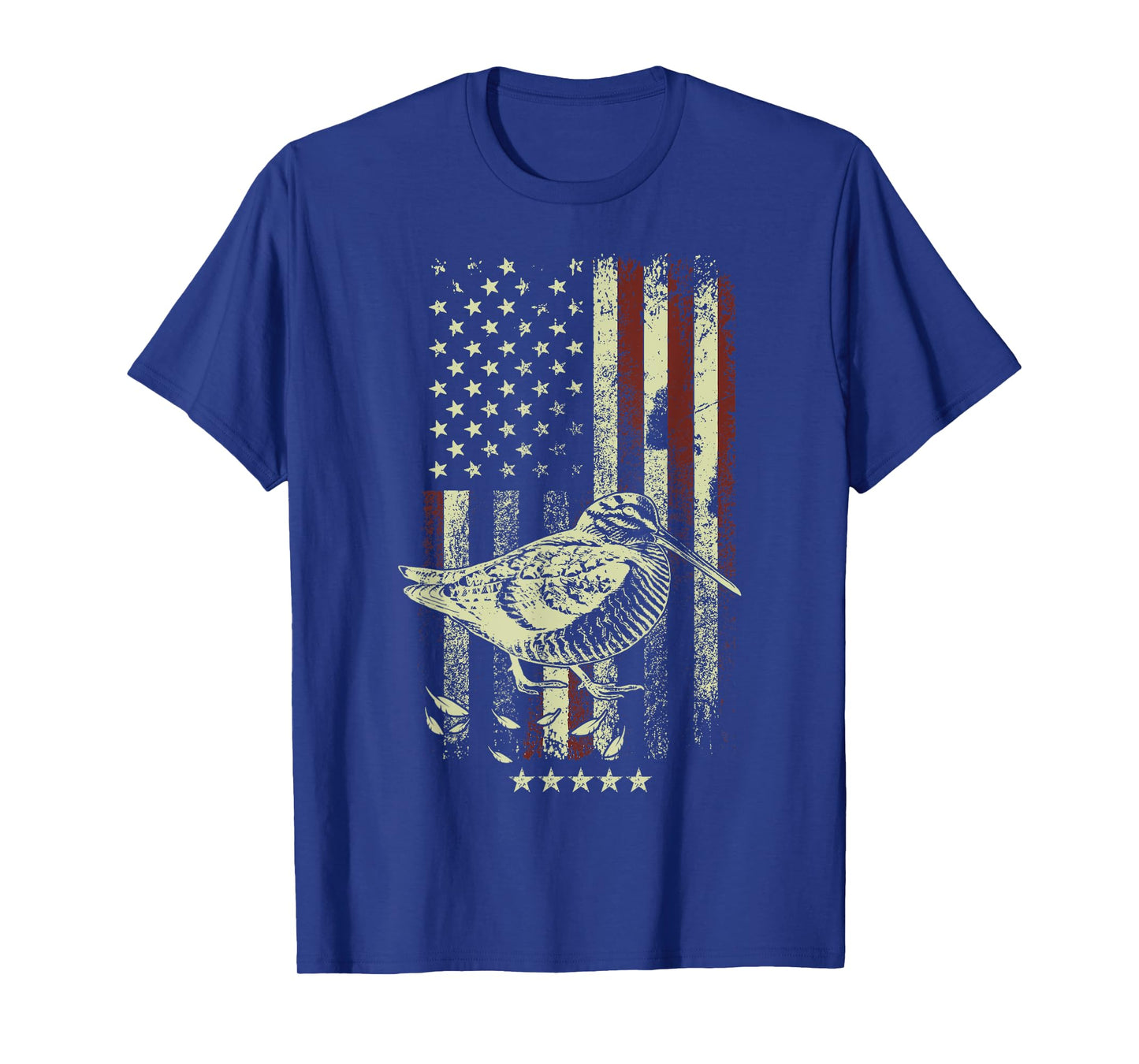 USA American Flag Hunters - Hunting Woodcock Bird T-Shirt