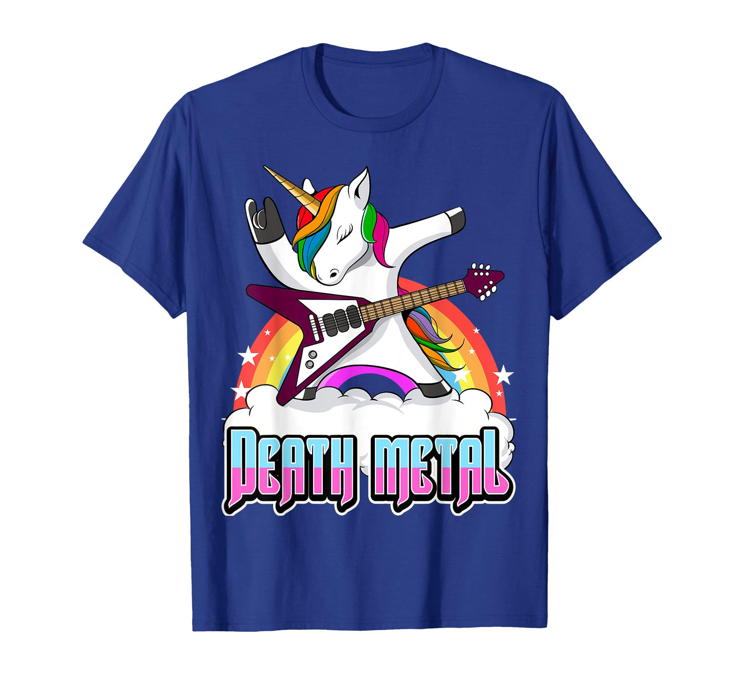 Death Metal Unicorn Funny Metal Heat Hard Rock T-Shirt
