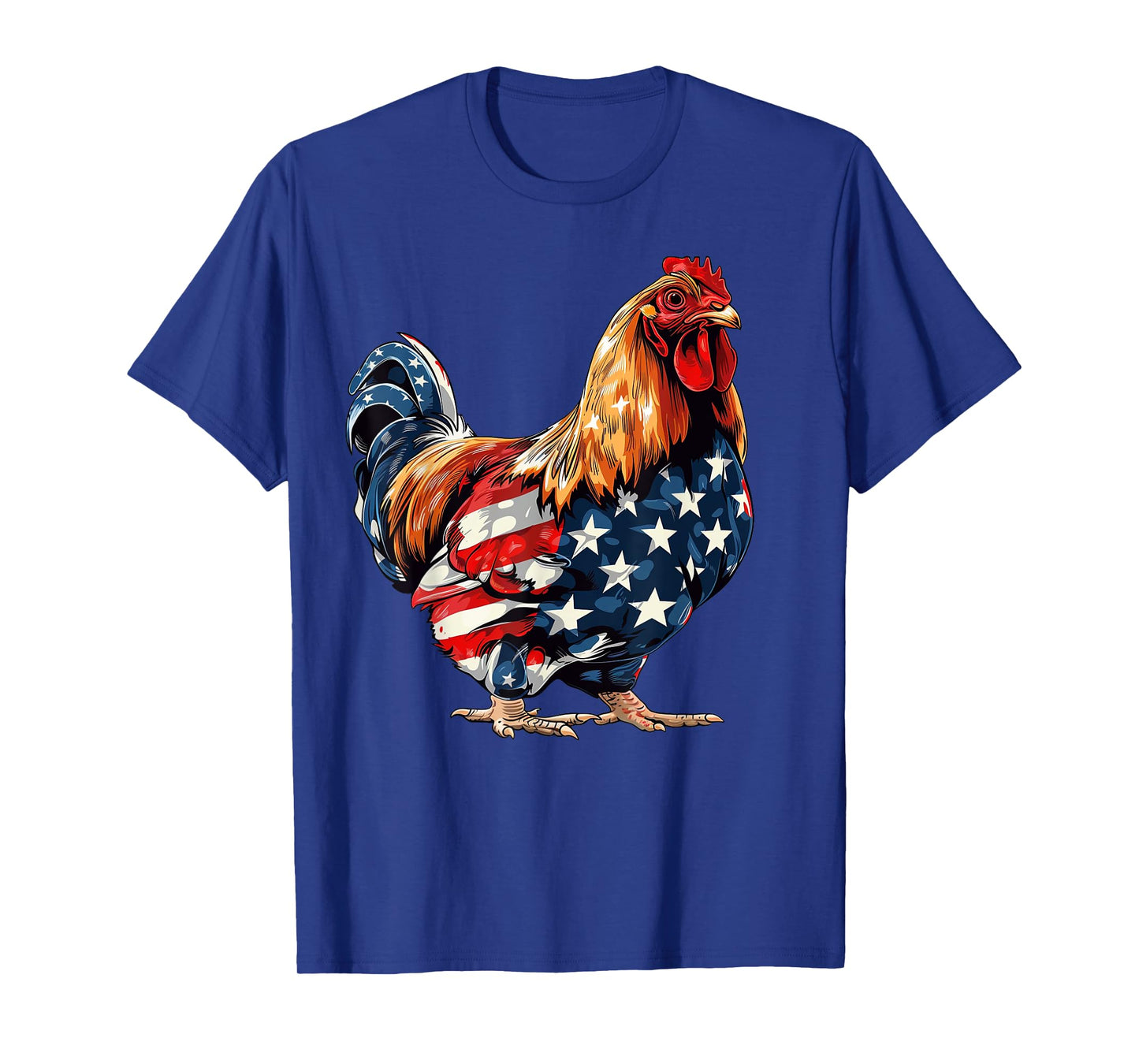 Chicken American Flag 4th of July Chicken Gifts for Men Kids T-Shirt
