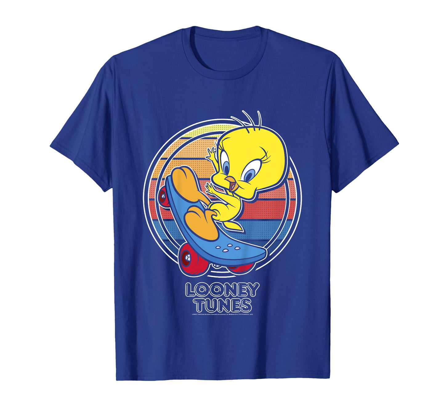 Kids Looney Tunes Tweety Bird Skate Portrait T-Shirt