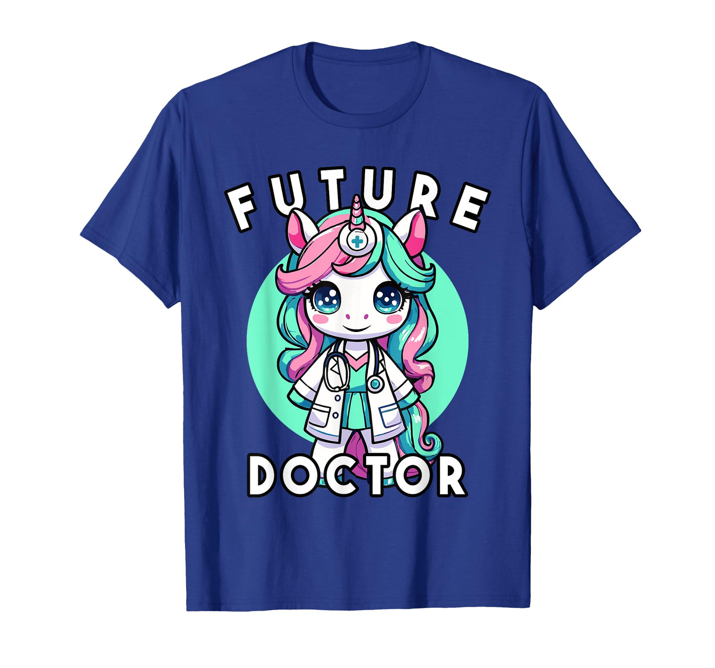 Future Doctor Girls Unicorn Medical Career Graphic T-Shirt