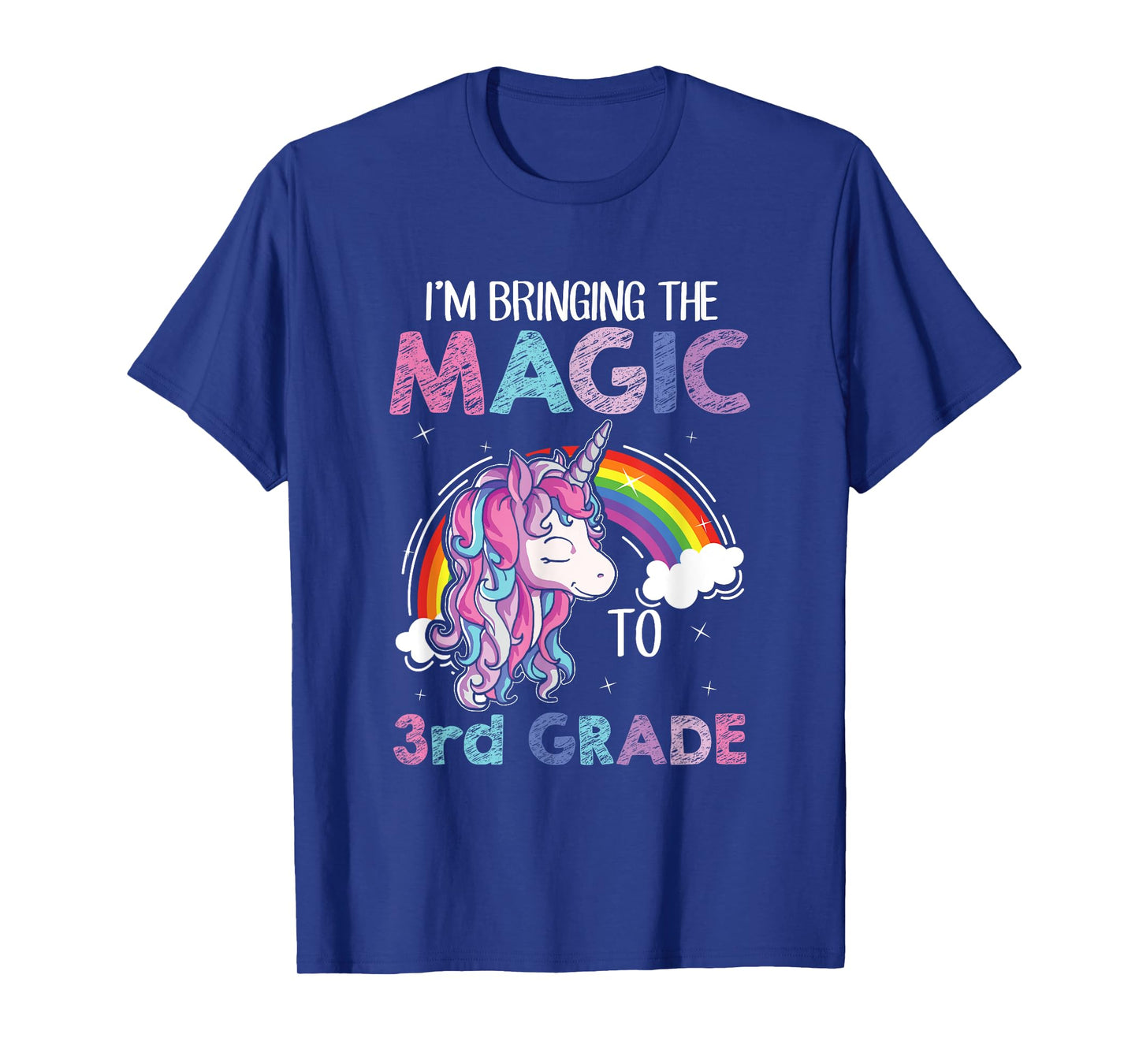 Unicorn 3rd Grade Girls Back to School Shirt Teacher Outfit T-Shirt