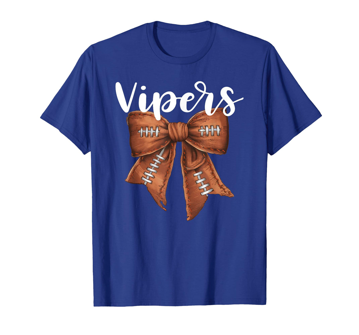 Vipers Football Bow School Spirit Team Mascot Game Night T-Shirt