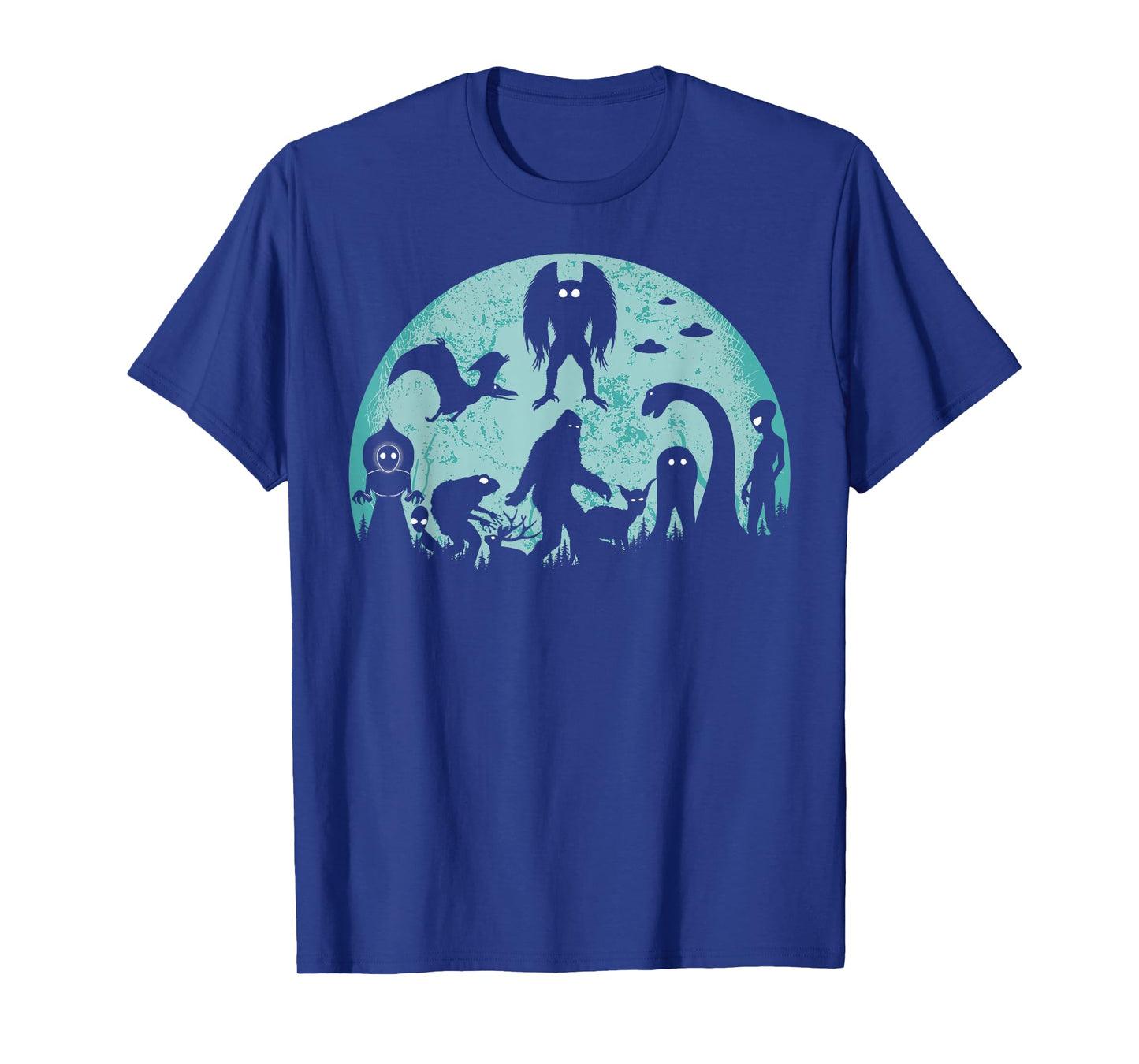 Bigfoot Loch Ness Monster Mothman And Aliens Funny Cryptid T-Shirt