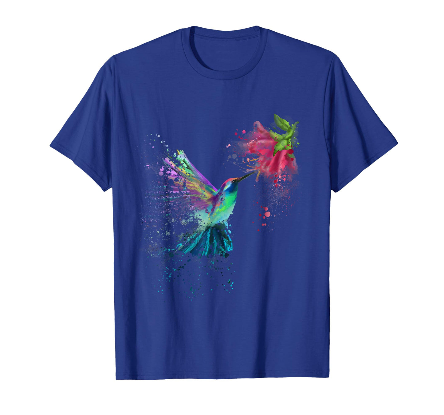 Hummingbird and Flower Bird Watcher Hummingbird Lover T-Shirt