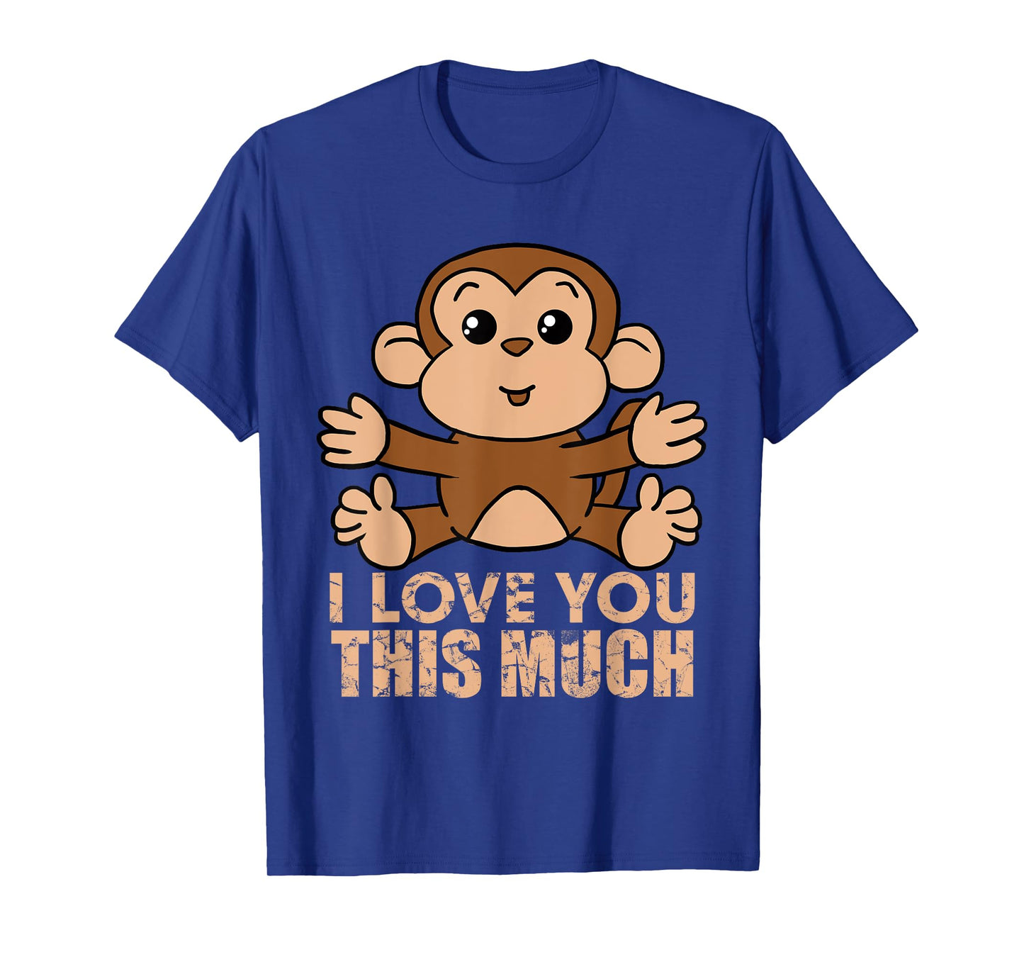 Monkey I Love You This Much Valentine's Day Gift T-Shirt T-Shirt