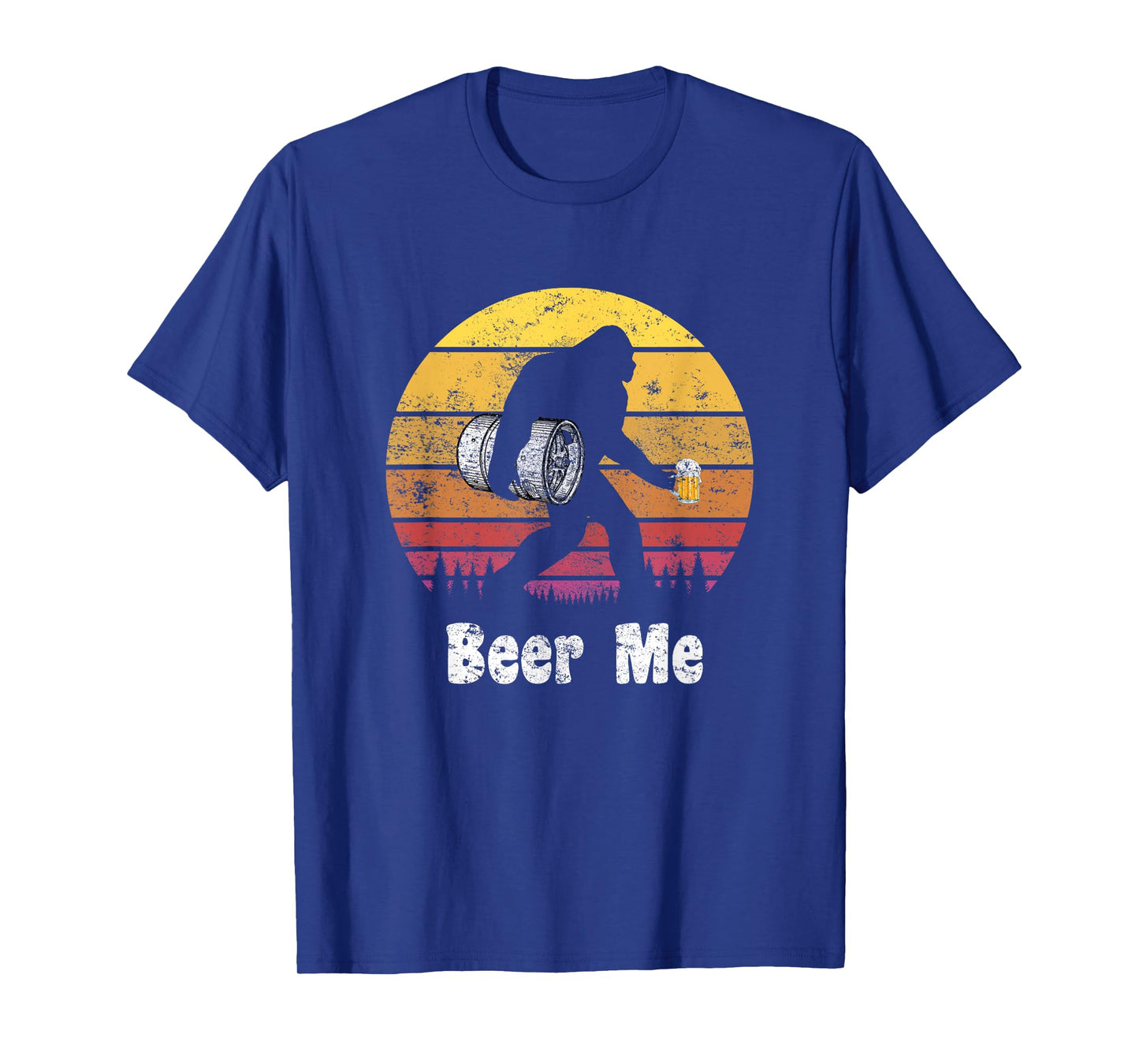 Bigfoot Loves Beer - Beer Me - Funny Bigfoot Beer Sasquatch T-Shirt