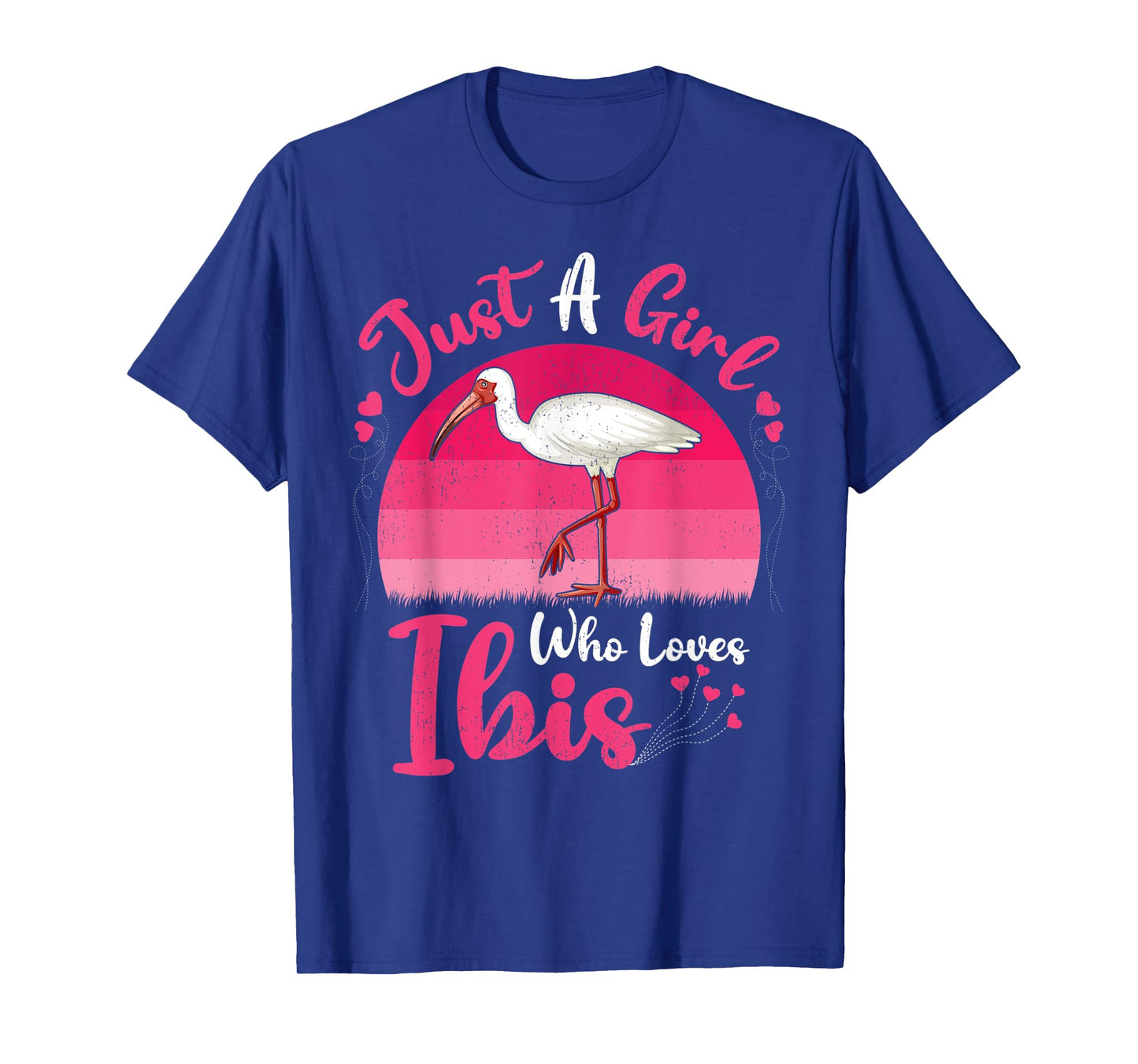 Vintage Ibis Bird Lover Just A Girl Who Loves Ibis T-Shirt
