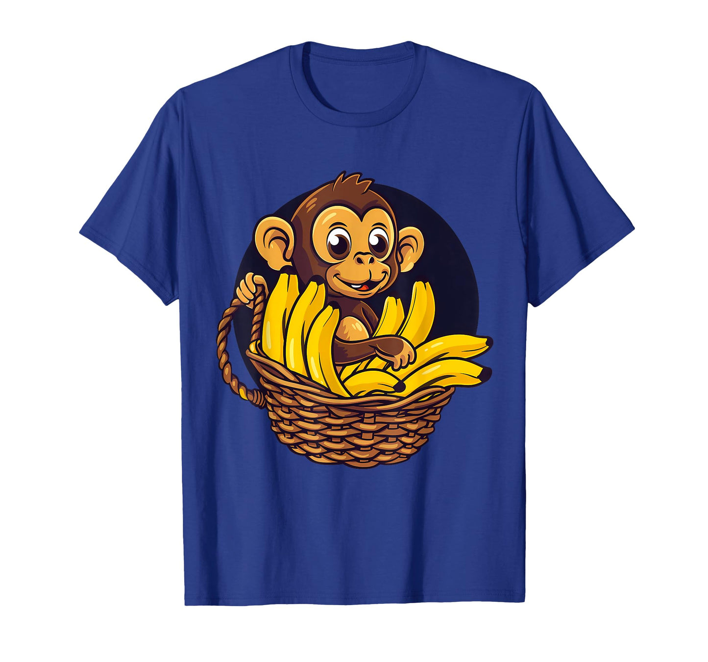 Banana Monkey Cute Monkey Drawing Bananas Fruit Artwork T-Shirt