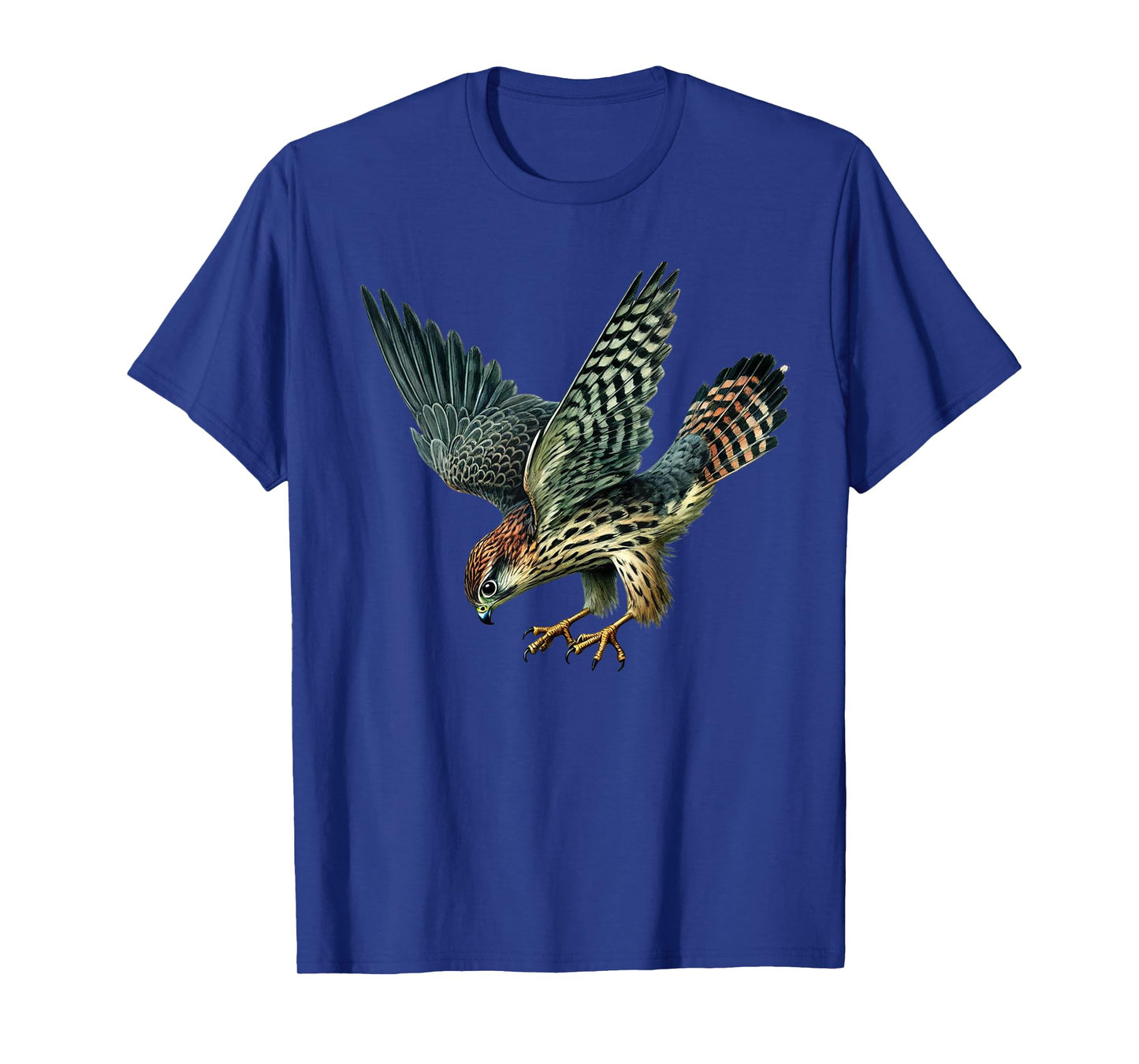 Watercolor Merlin Falcon Dive Wildlife Art T-Shirt