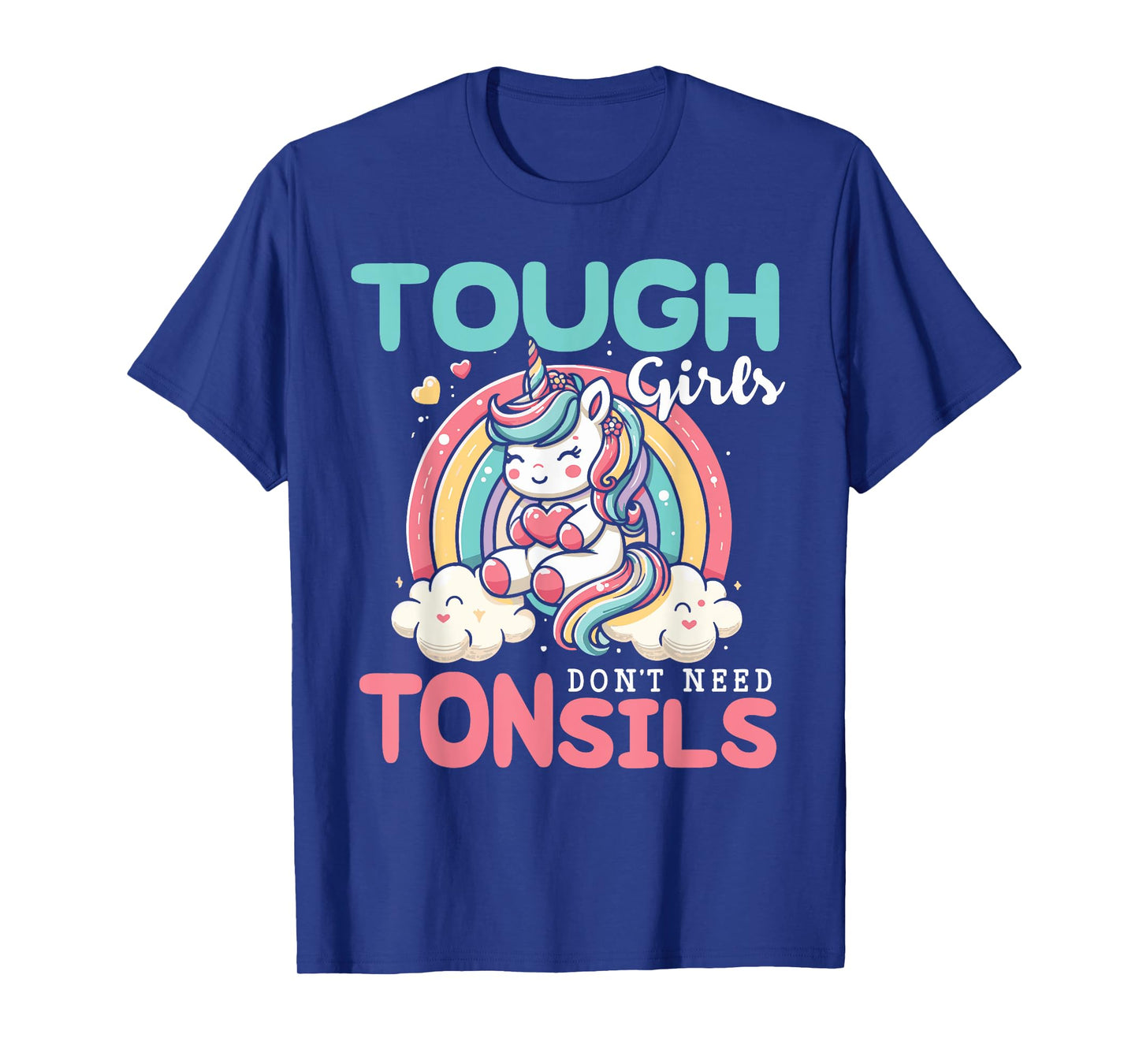 Tonsil Surgery Recovery Shirt Girls Unicorn Tonsil Removal T-Shirt