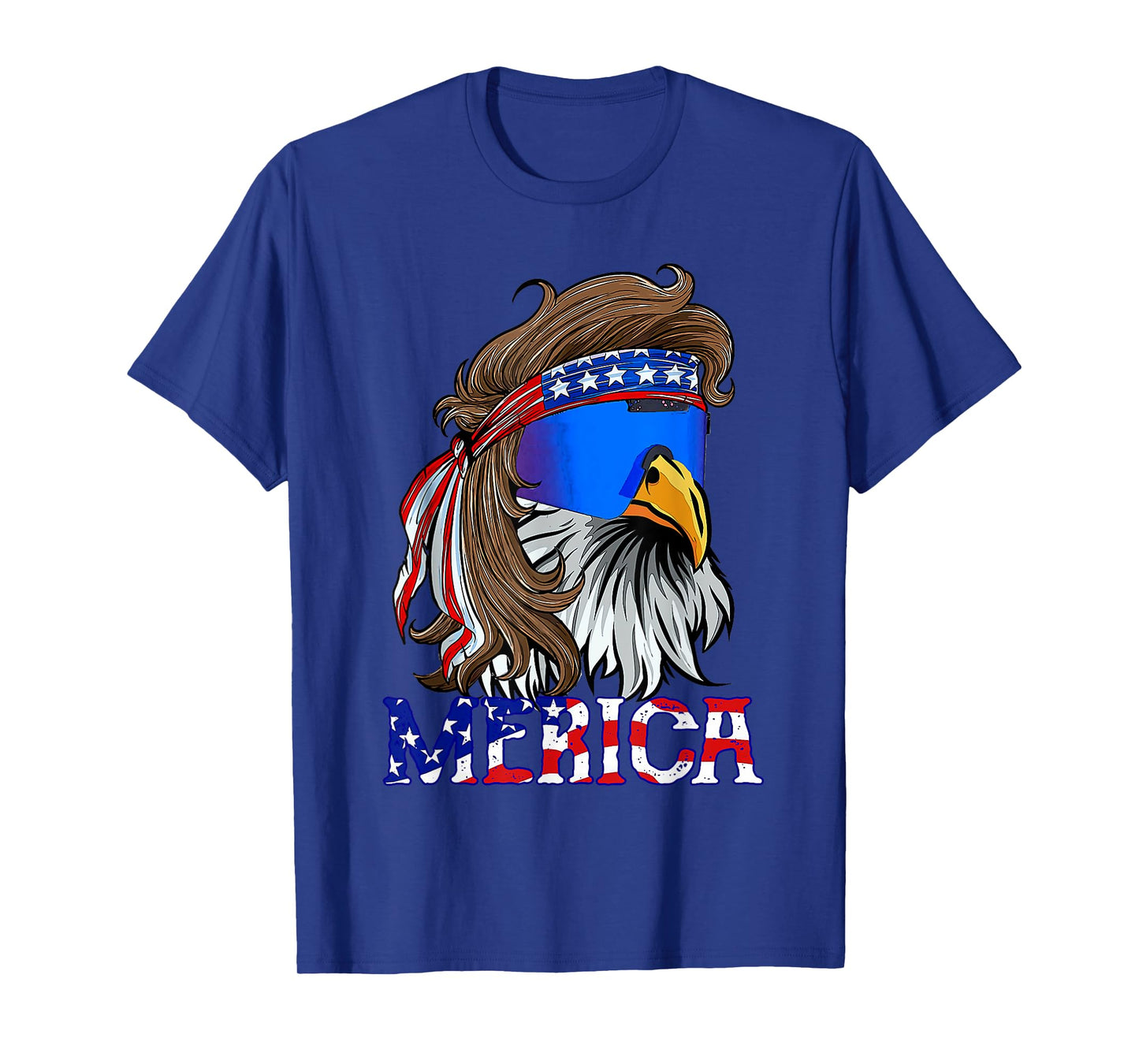 Eagle Mullet Sunglasses Merica 4th Of July USA American Flag Women Kids Men T-Shirt