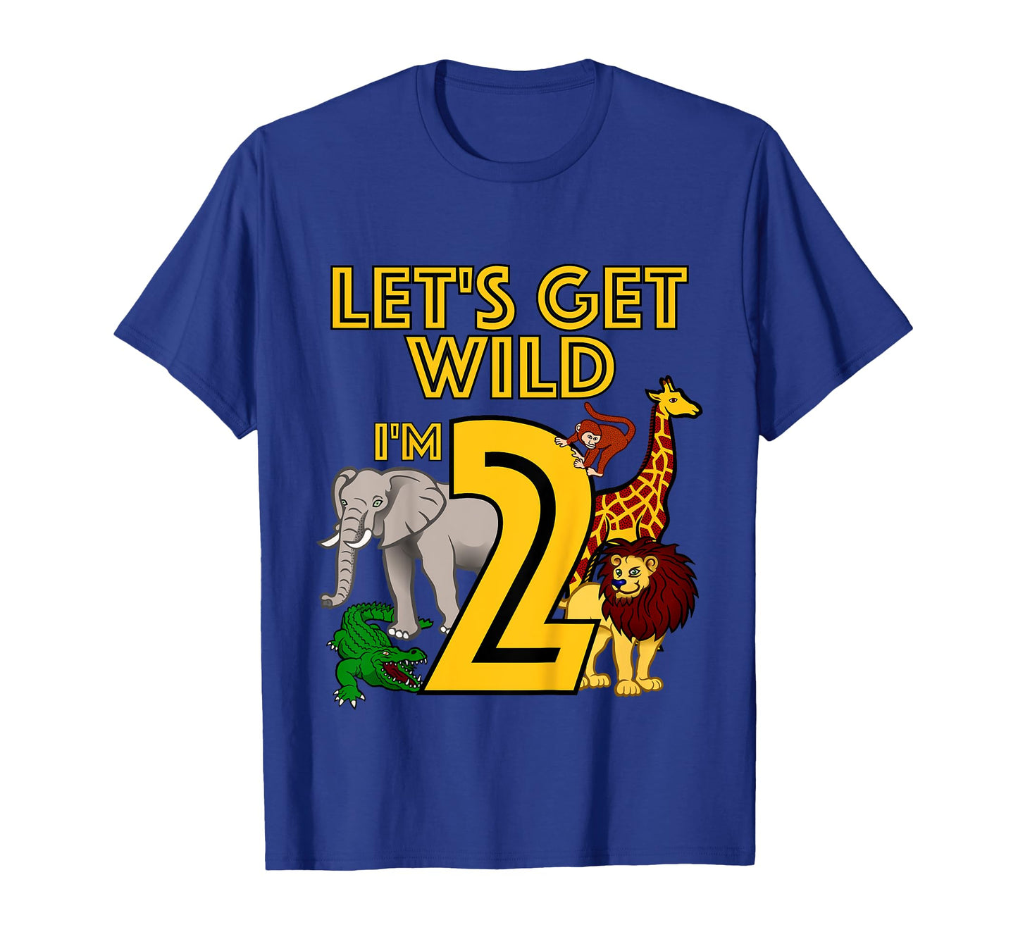 2 Year Old Zoo Birthday Shirt Safari Jungle Animal 2nd Gift T-Shirt