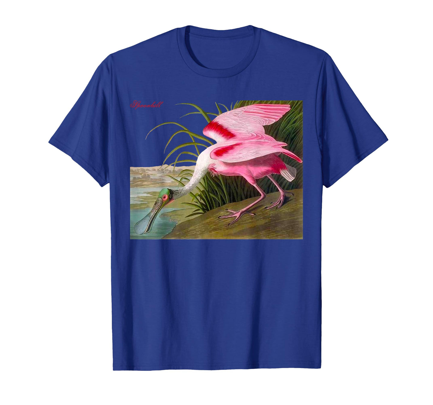Audubon Spoonbill North American Birds Education Nature T-Shirt