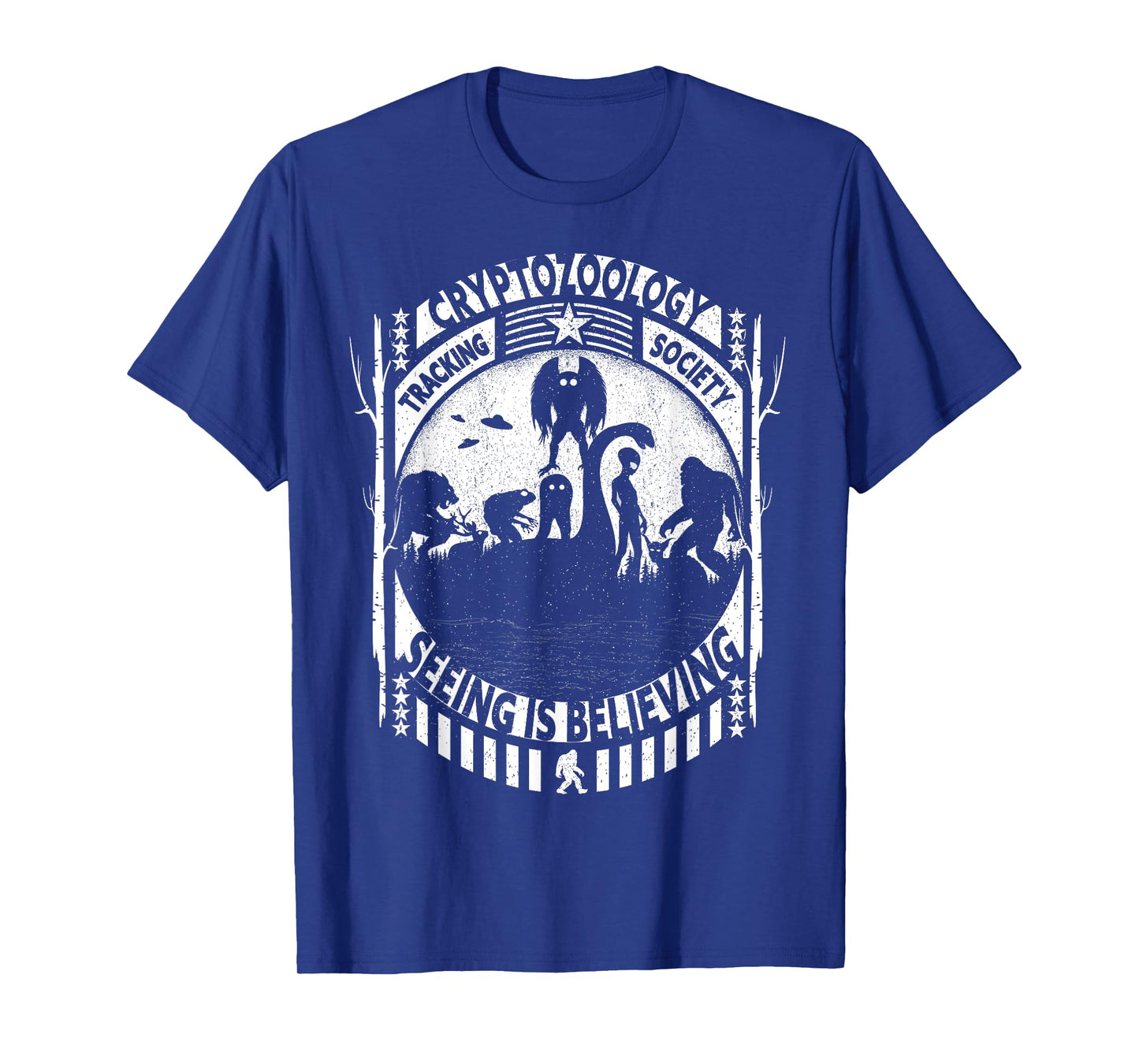 Cryptozoology Team Bigfoot Nessie Mothman And Aliens Cryptid T-Shirt