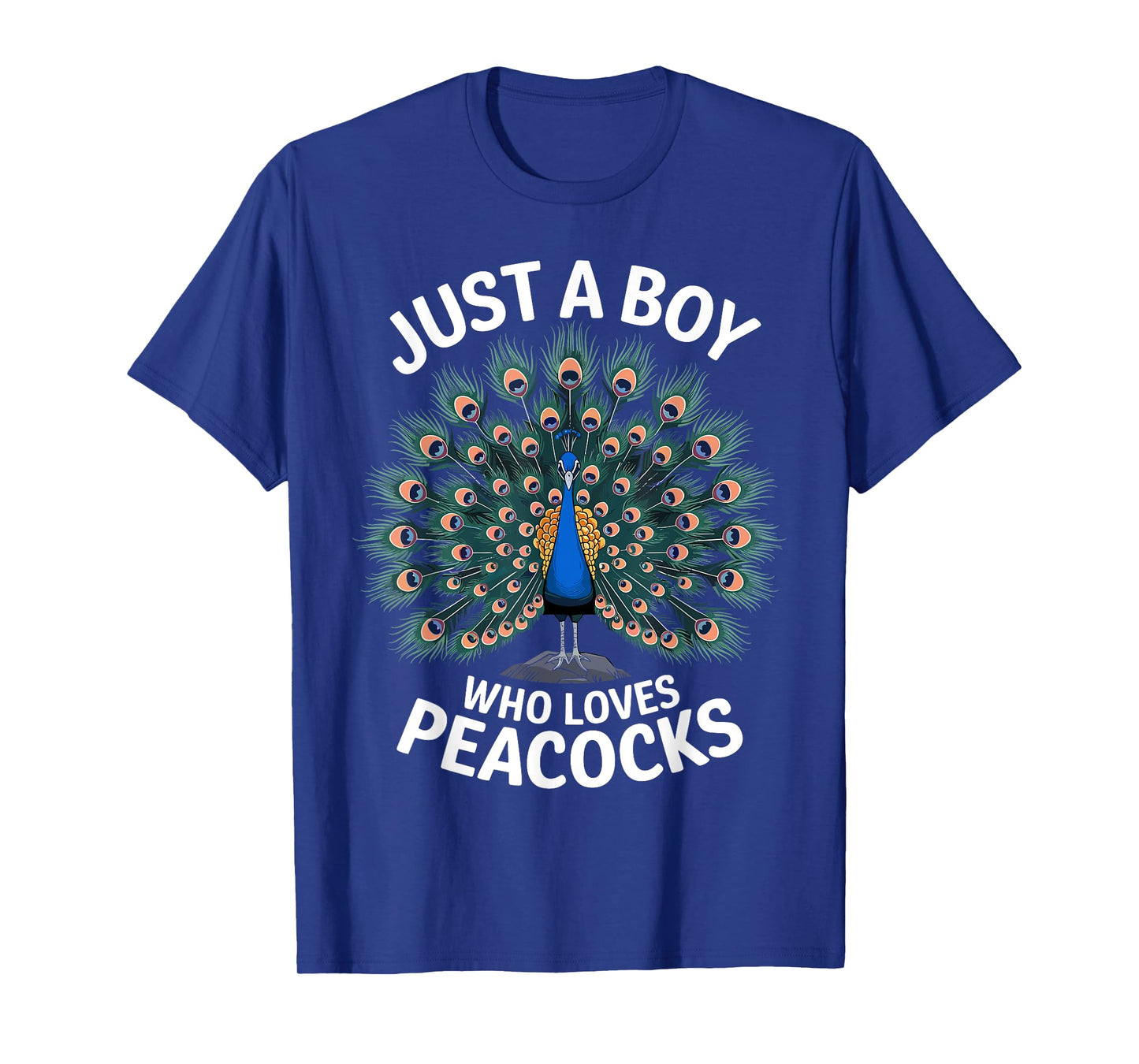 Cool Peacock Design For Boys Kids Men Bird Peacock Lovers T-Shirt