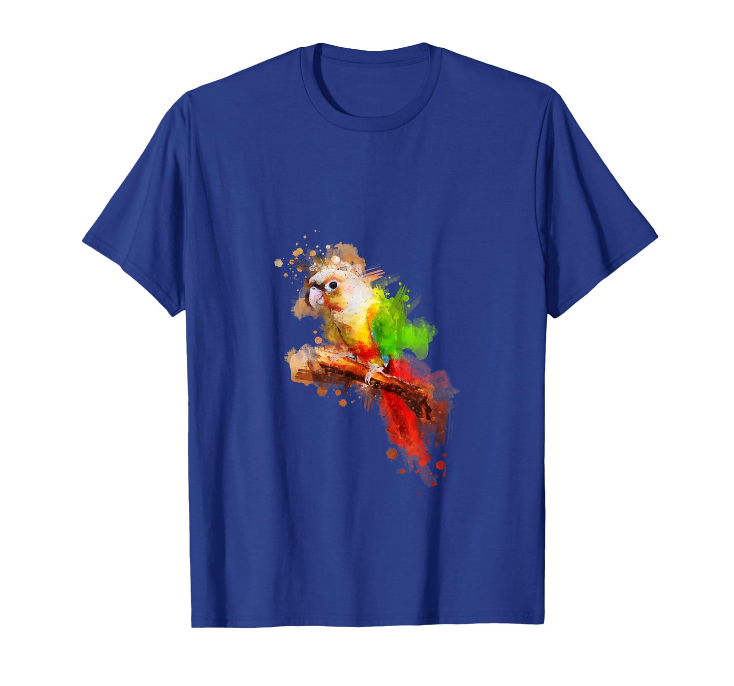 Watercolor Pineapple Green Cheek Conure parrot T-Shirt T-Shirt