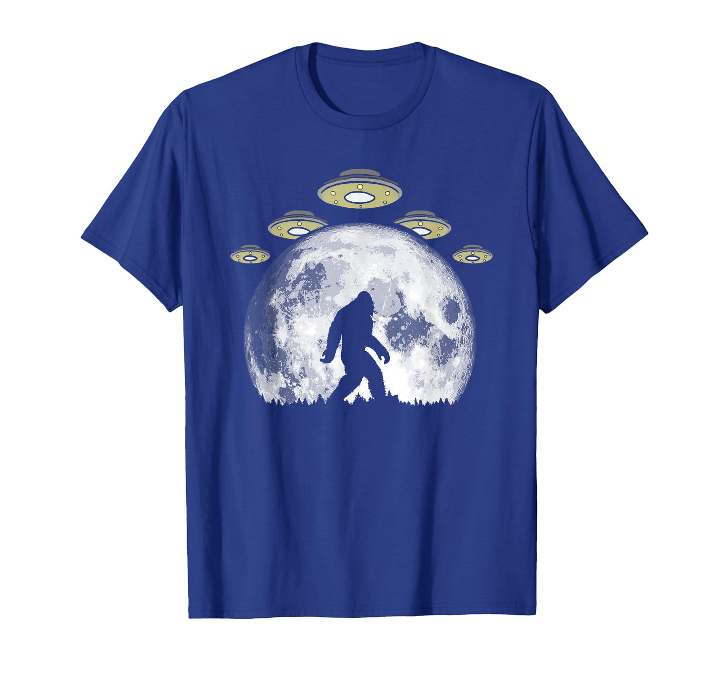 Bigfoot and UFO Armada & Full Moon T-Shirt