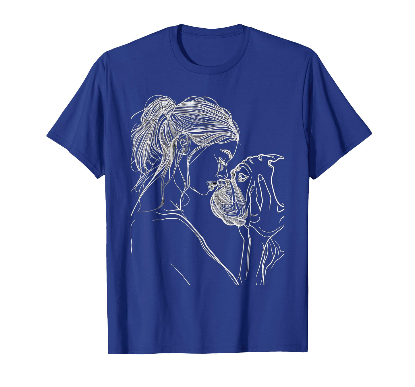 English Bulldog Mom Dog Art Mother's Day T-Shirt