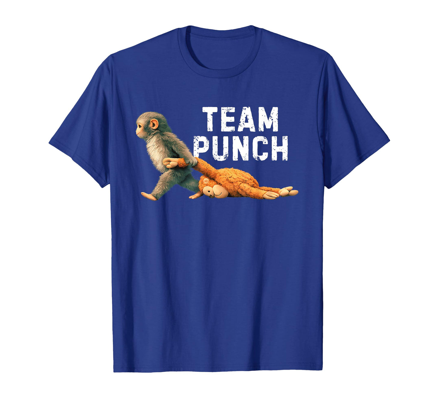 Team Punch Baby Monkey Punch Trend Meme Graphic T-Shirt - T-Shirt | Royal