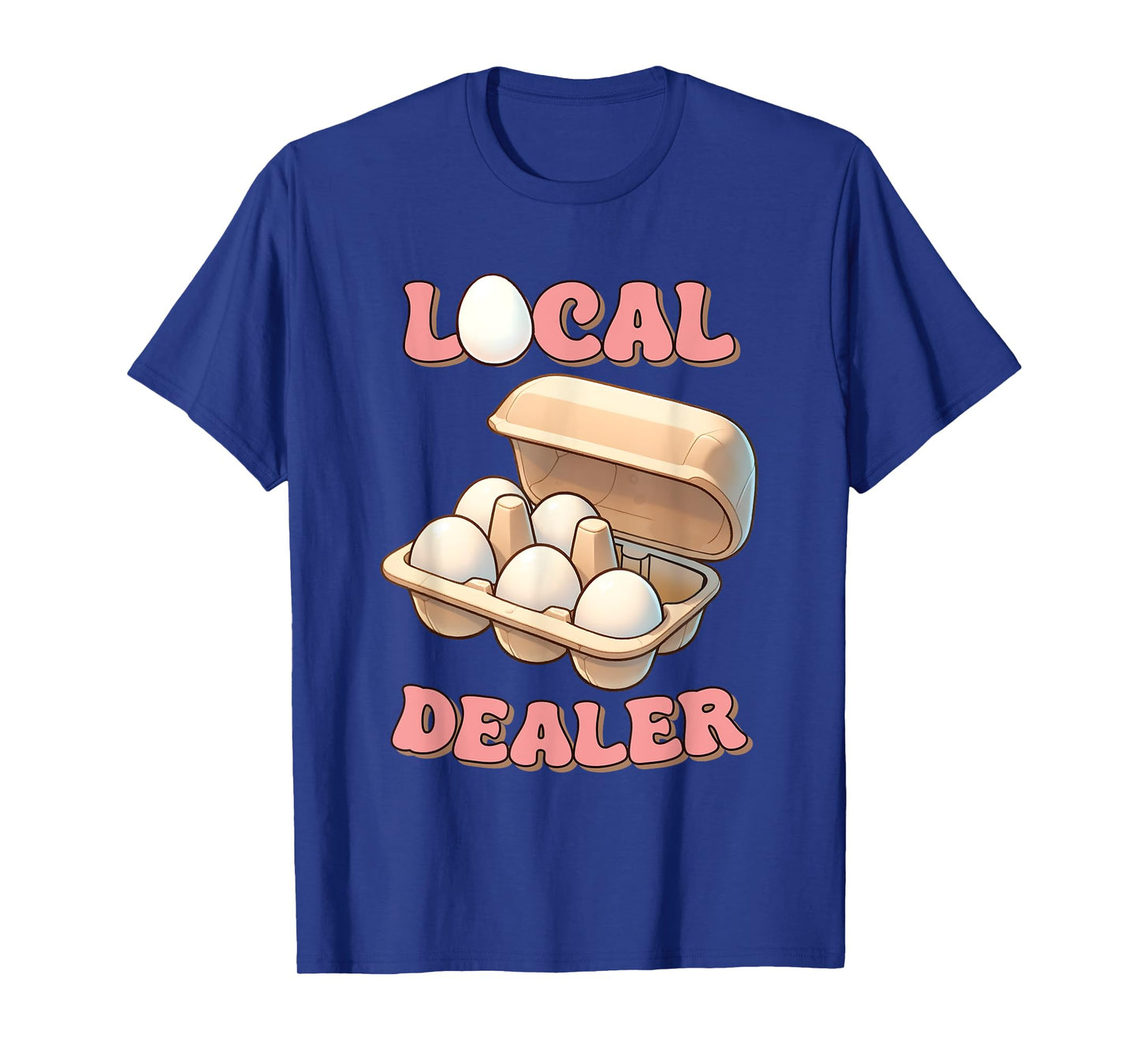 Local Egg Dealer Chicken Sustainable Farming T-Shirt, Small, Black
