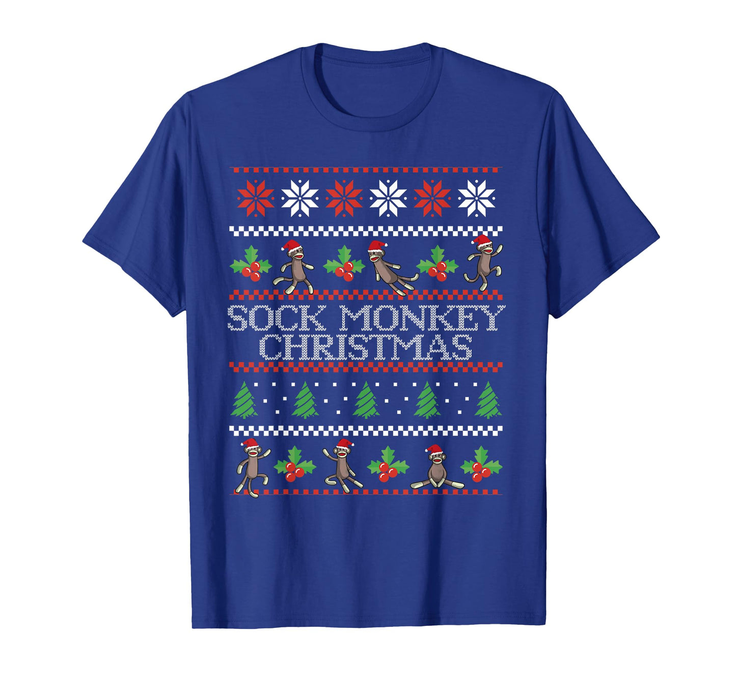 Sock Monkey Christmas Ugly Christmas Sweater T-Shirt