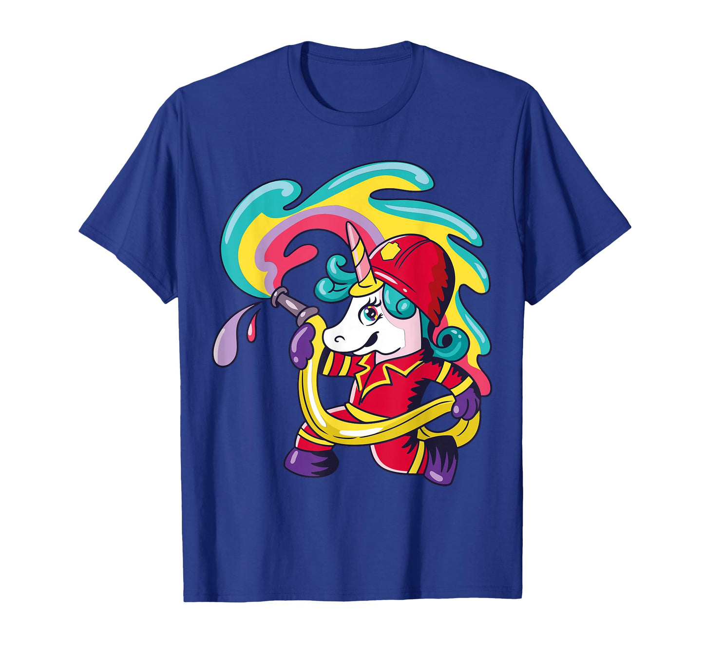 Volunteer Fire Brigade Unicorn Firefighter T-Shirt