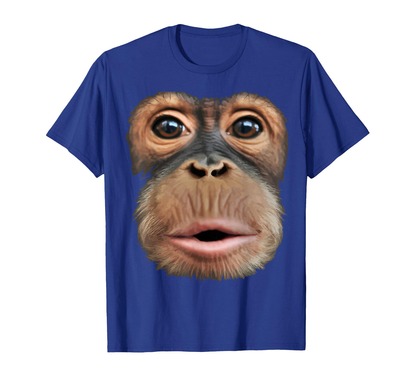 Monkey Face Breath Funny Men Women Halloween Costume T-Shirt