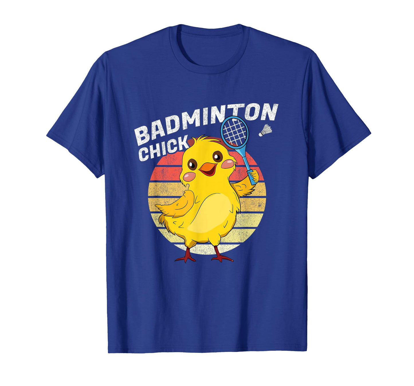 Badminton Chick Retro Chicken Birdie Women Badminton T-Shirt