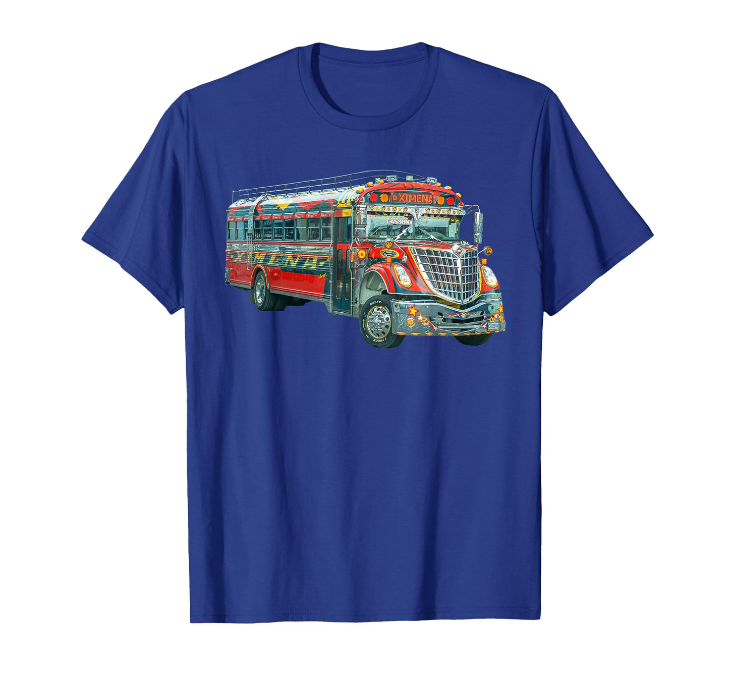 Chicken Bus Guatemala Chapin Quetzal Antigua Tikal Maya 502 T-Shirt