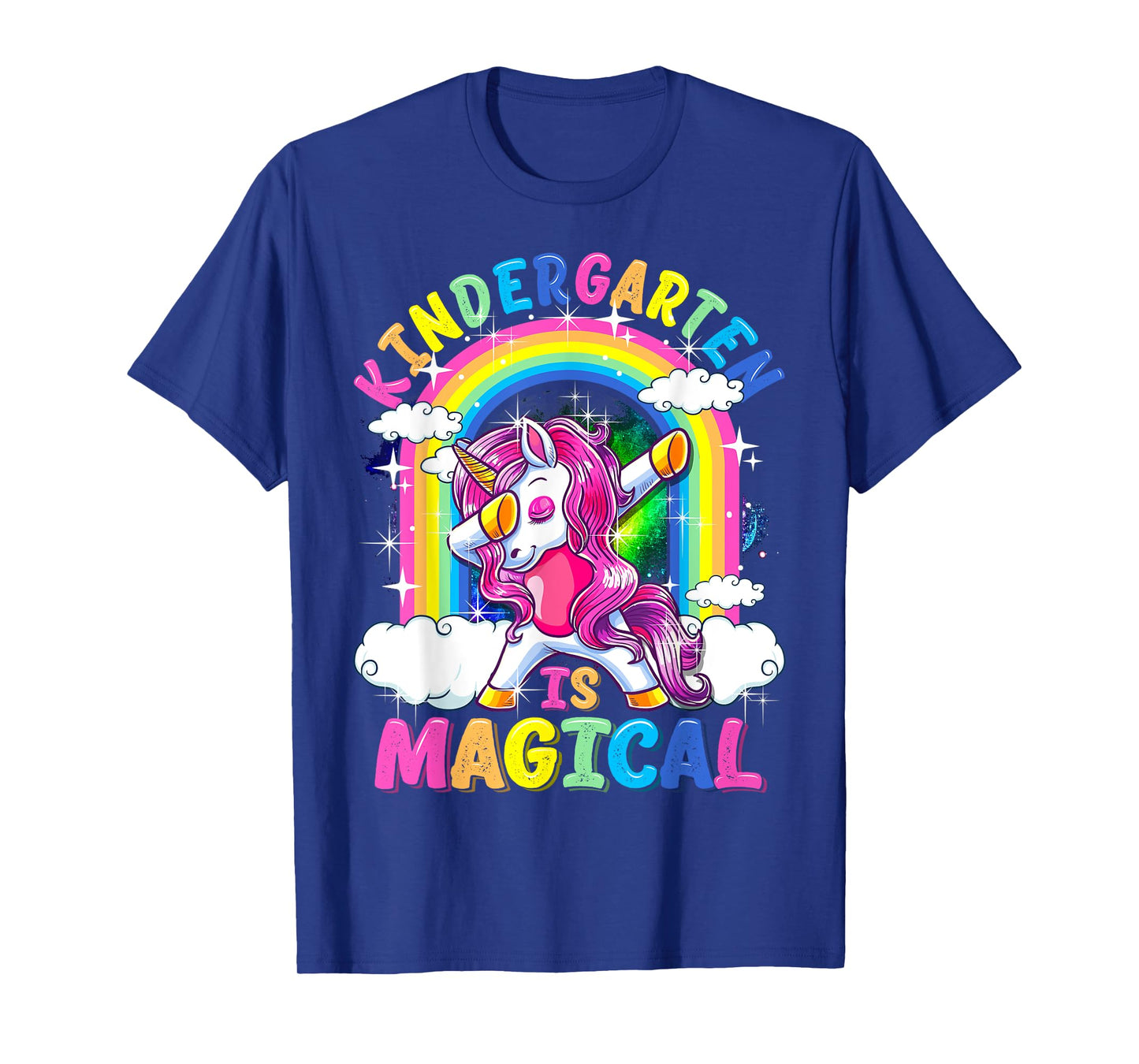 Kindergarten Is Magical Dabbing Unicorn Back To School Girls T-Shirt