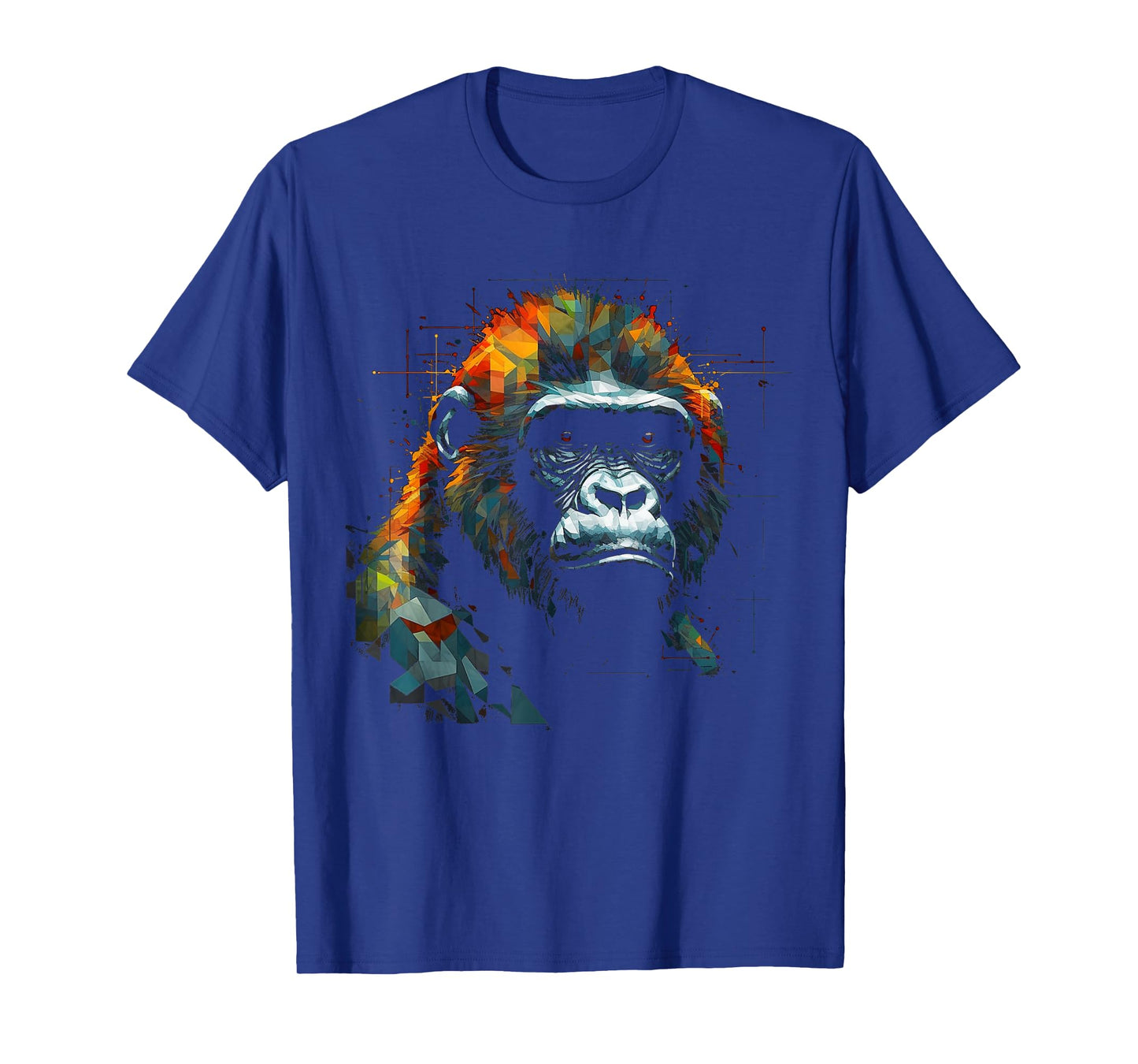 Gorilla Artwork Colourful Animal Monkey Zoo Gorilla T-Shirt