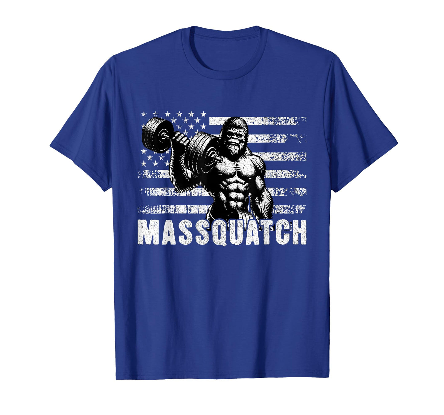 Big Foot Sasquatch Funny Weightlifting Massquatch Workout T-Shirt