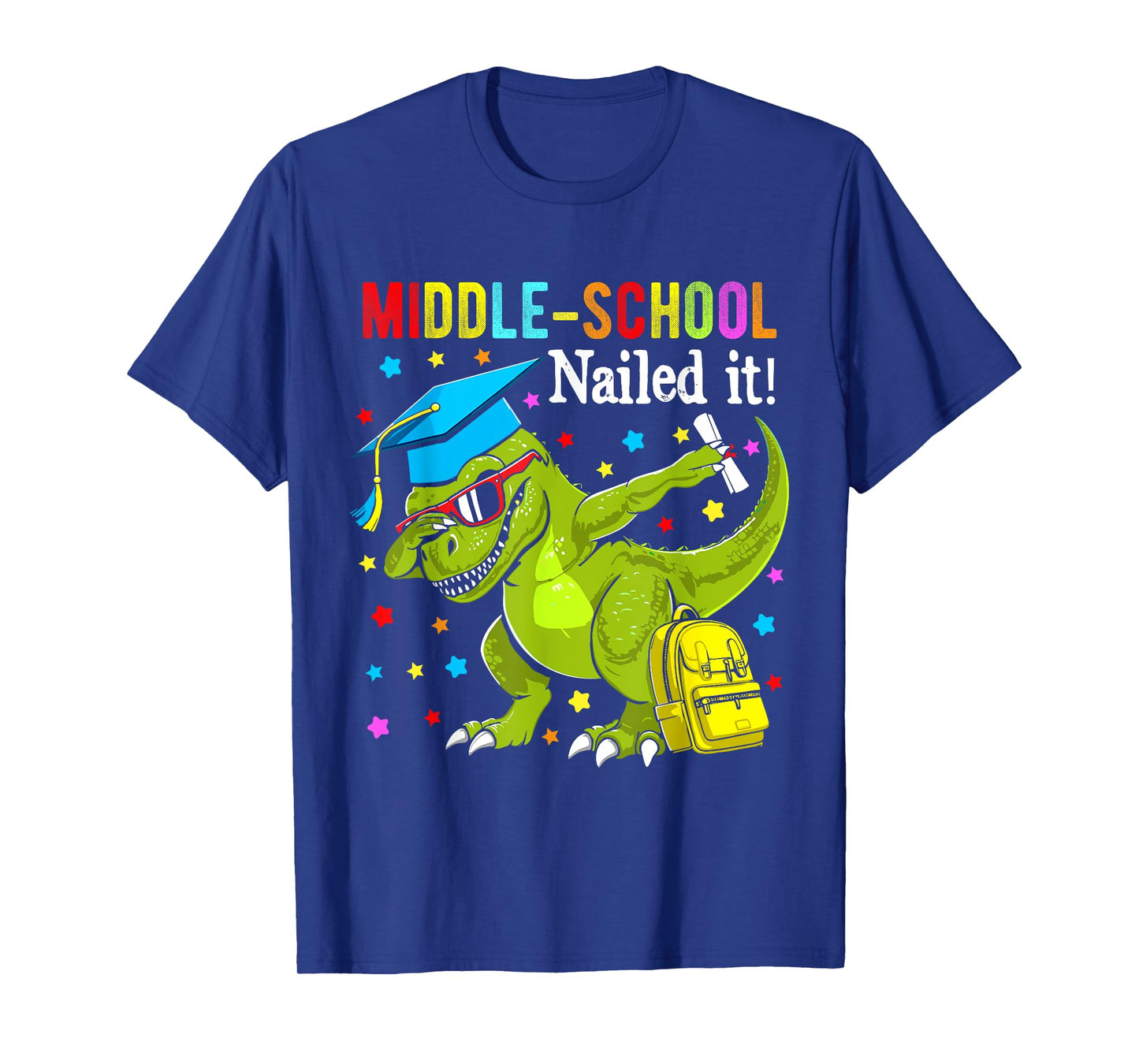 Middle school Nailed It shirt graduation dabbing unicorn T-Shirt