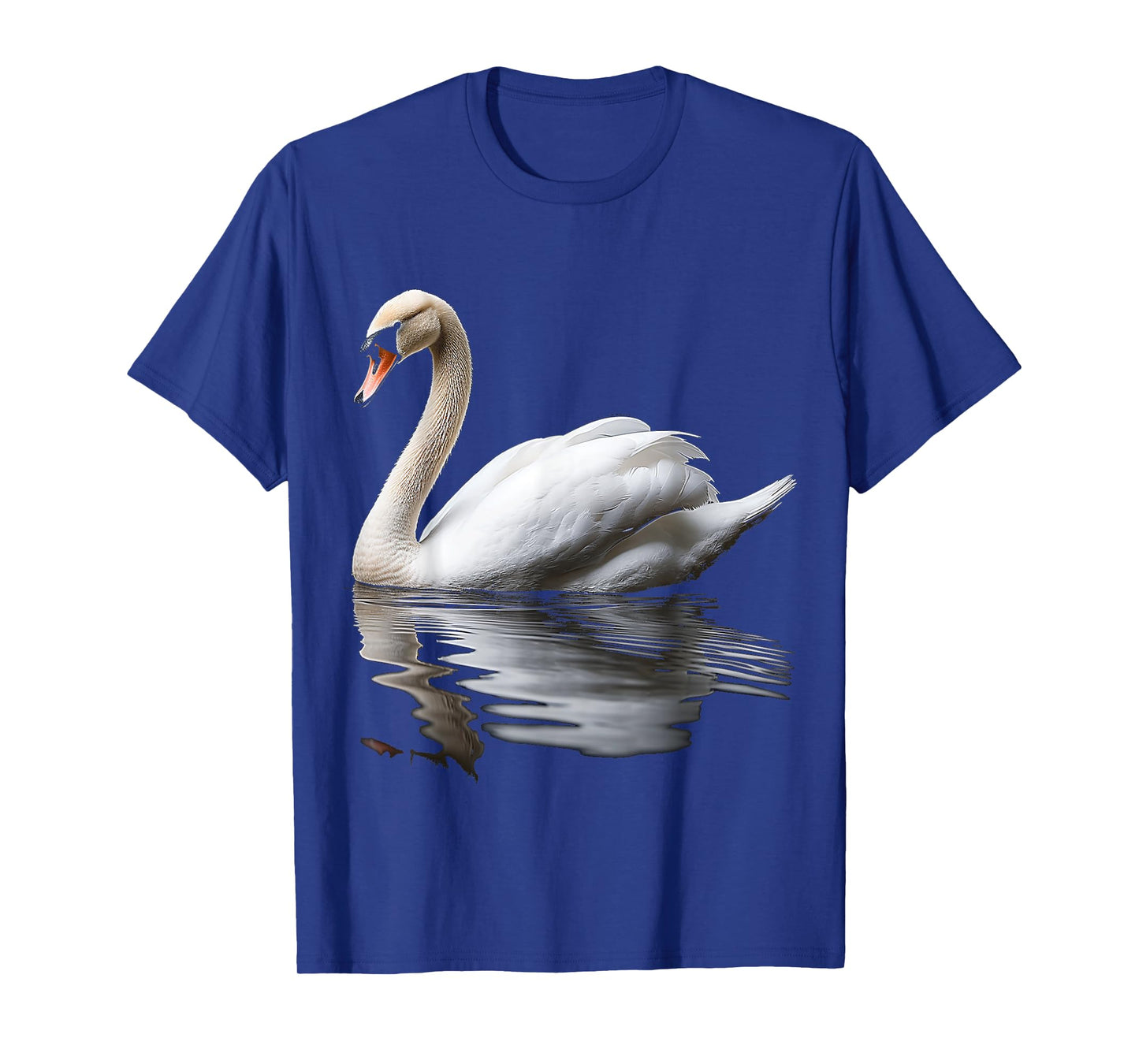 Swan Bird Art Portrait Animal Graphic Motif Swan T-Shirt