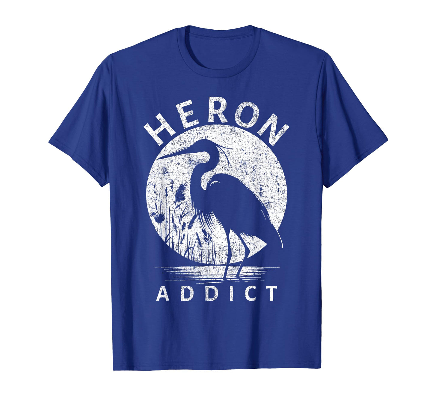 Heron Addict Blue Heron Birding T-Shirt