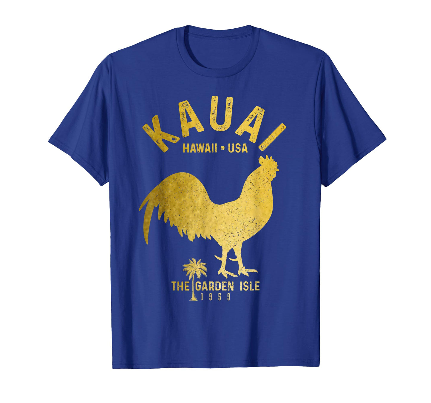 Kauai 1959 The Garden Isle Chicken Hawaii Vintage Hawaiian T-Shirt