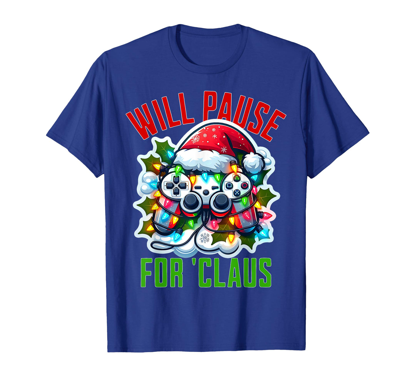 Funny Gamer Christmas Boys Teens Gaming Xmas Kids Video Game T-Shirt