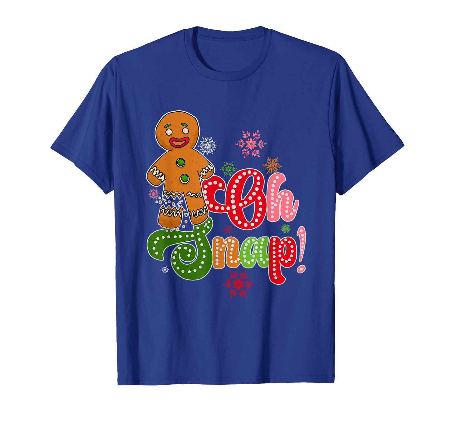 Funny Christmas Oh Snap Ginger Bread Man Christmas Family T-Shirt