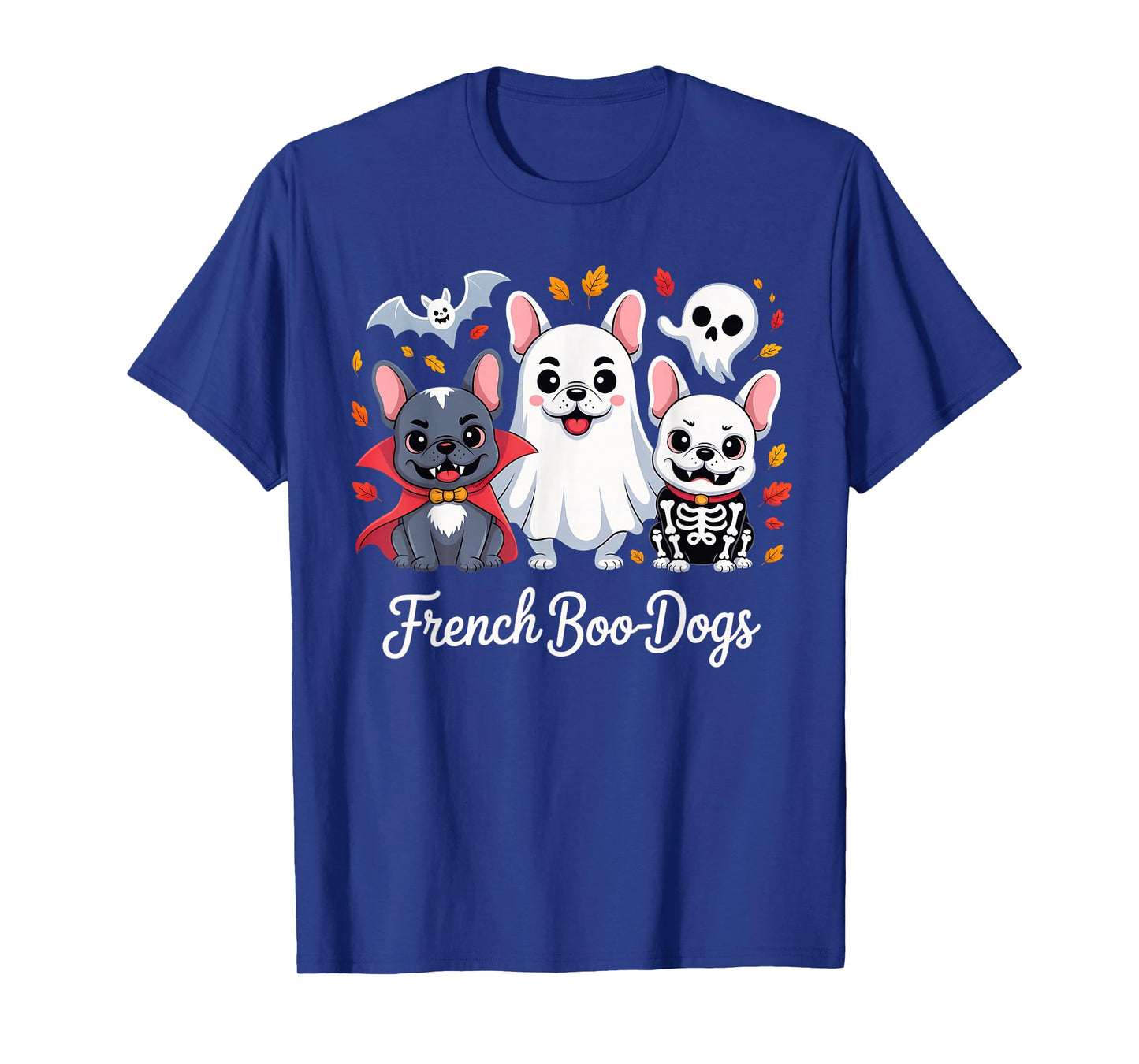 French Boo-Dog Halloween Ghost French Bulldog Fall Autumn T-Shirt