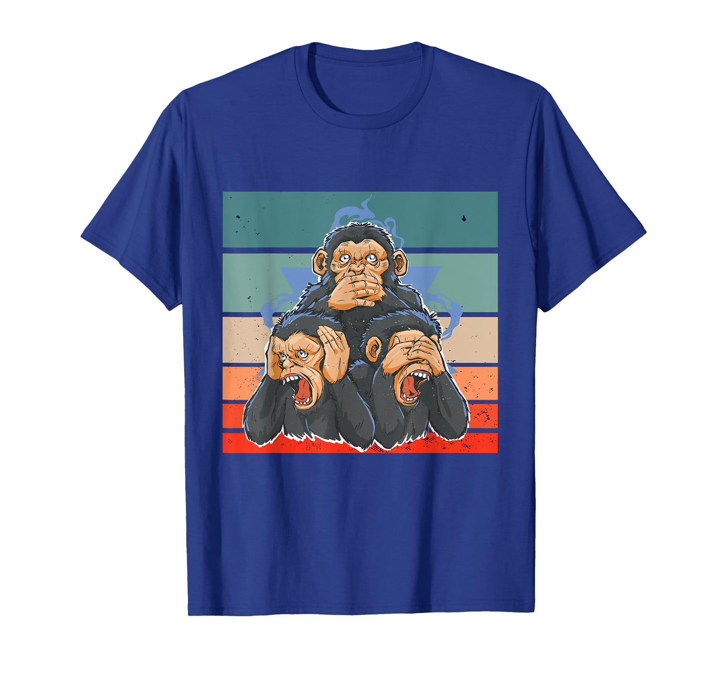 Monkeys see no evil hear no evil speak no evil wisdom Humor T-Shirt