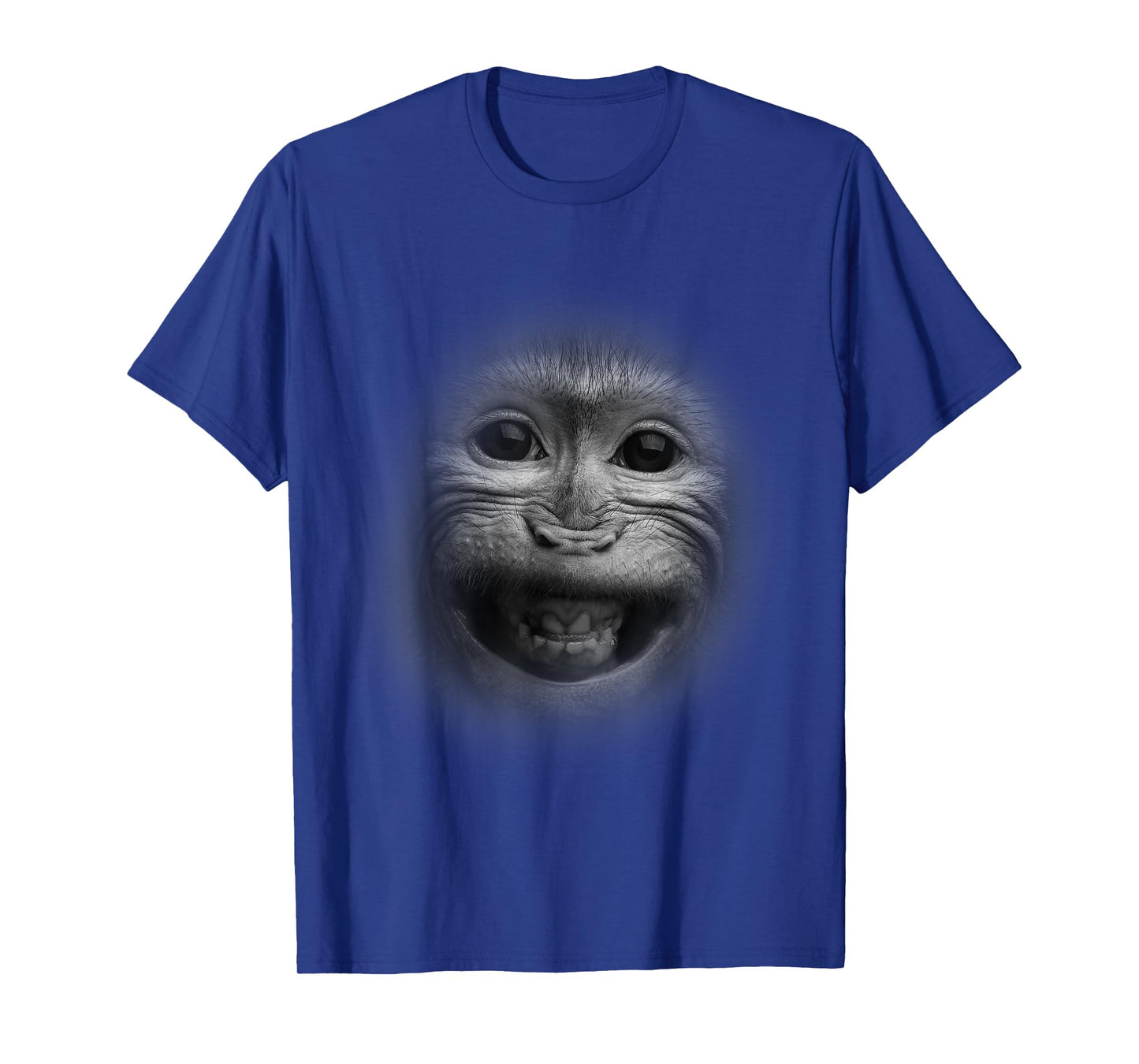The Happiest Monkey Face Graphic Tees - Funny Humor Tee T-Shirt