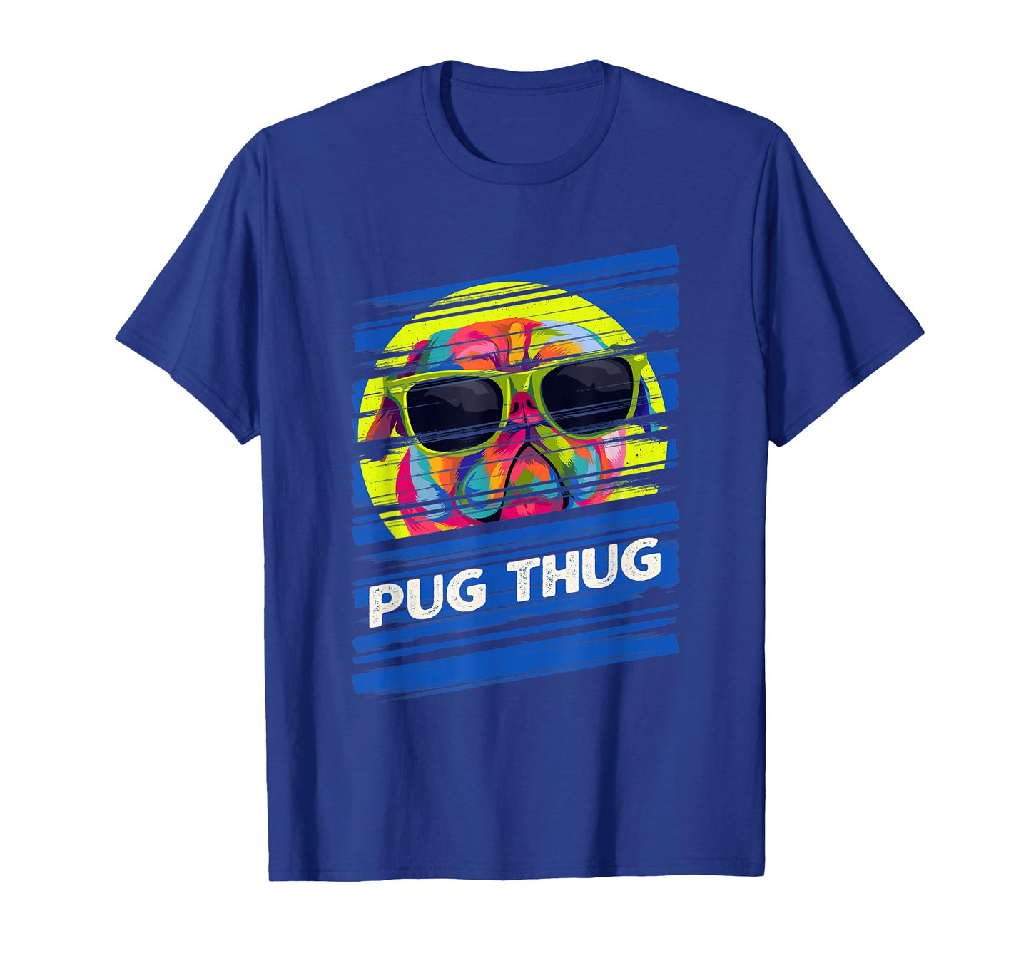 Pug Thug Dutch Bulldog Animal Pun Pug Owner Animal Meme T-Shirt for Men Women