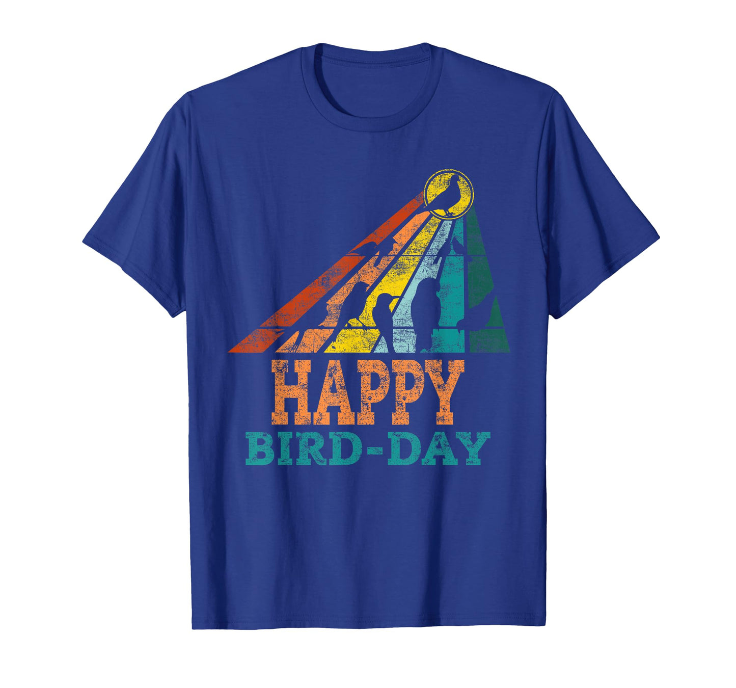 Retro Vintage Bird Watcher Happy Bird Day Funny Birthday T-Shirt