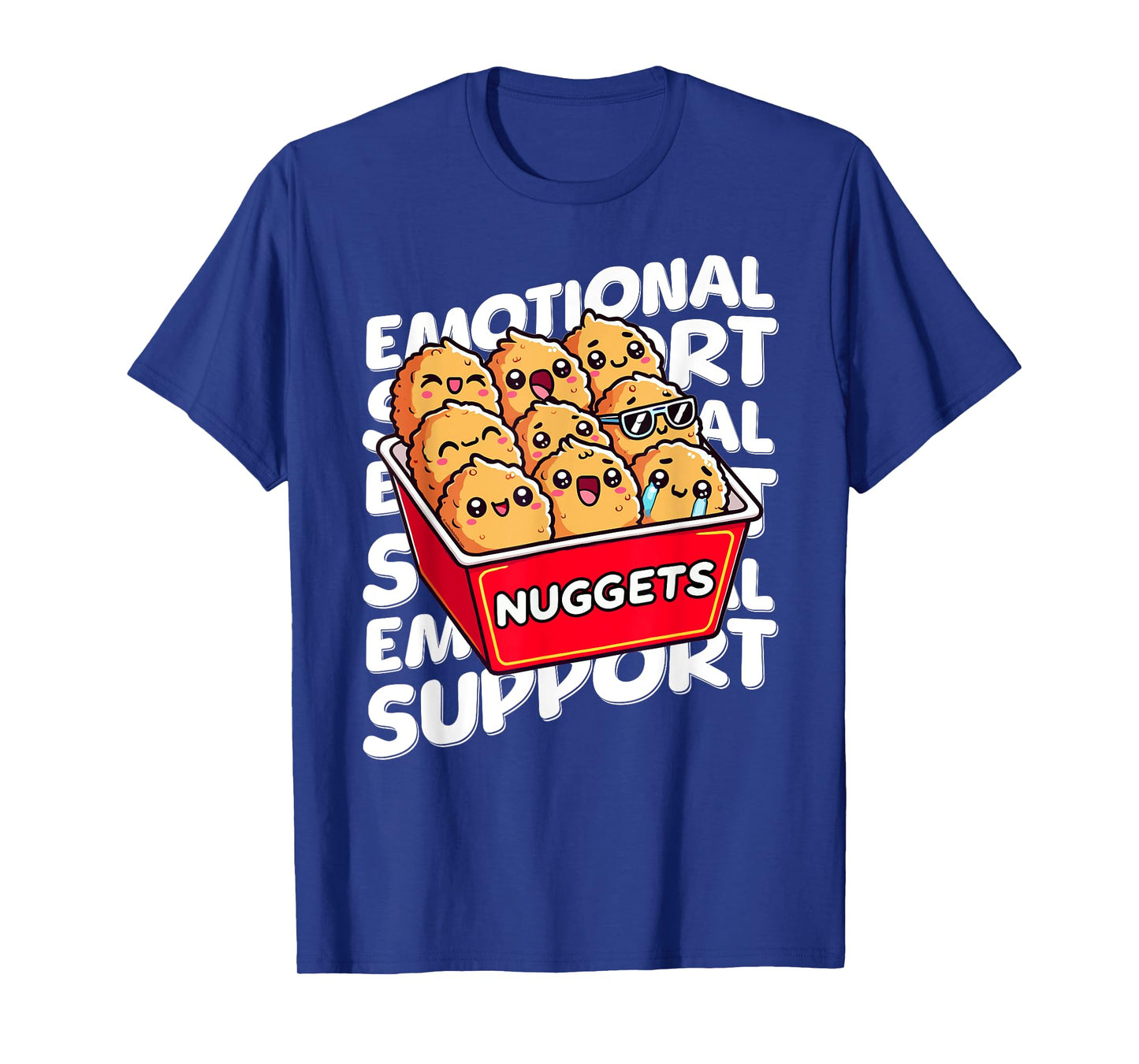 Emotional Support Happy Kawaii Chicken Nuggets T-Shirt