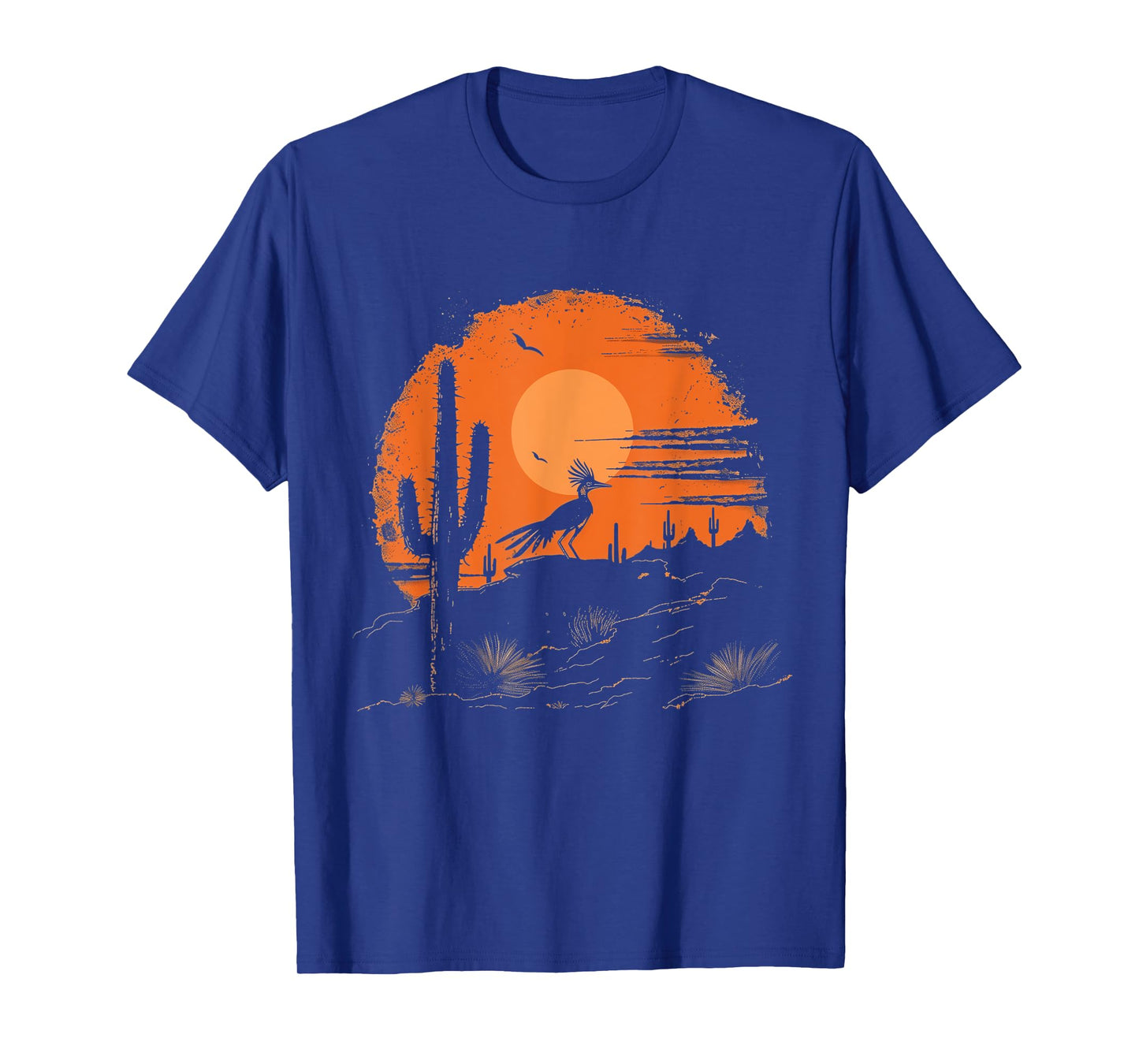 Roadrunner Bird Desert Landscape Cactus Arizona Texas Nevada T-Shirt