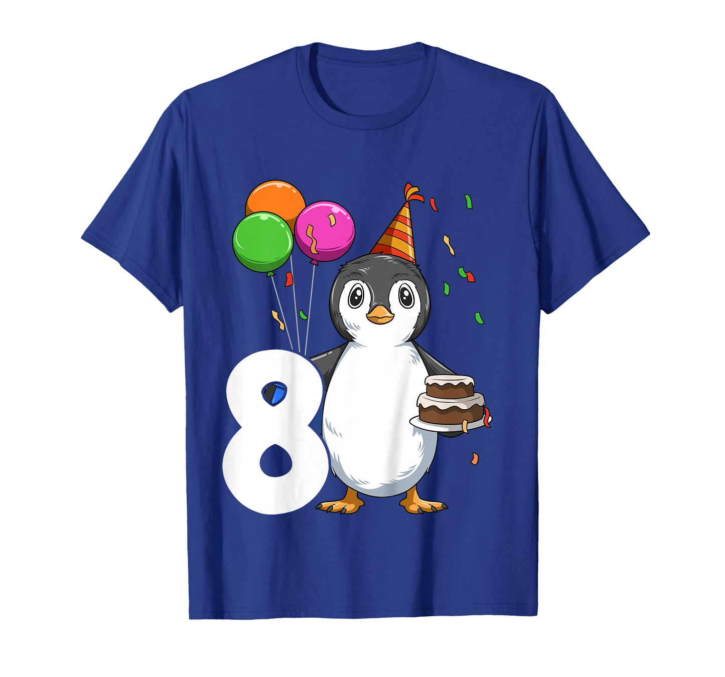 Penguin Birthday 8 Penguin 8th Birthday Outfit Penguin Party T-Shirt
